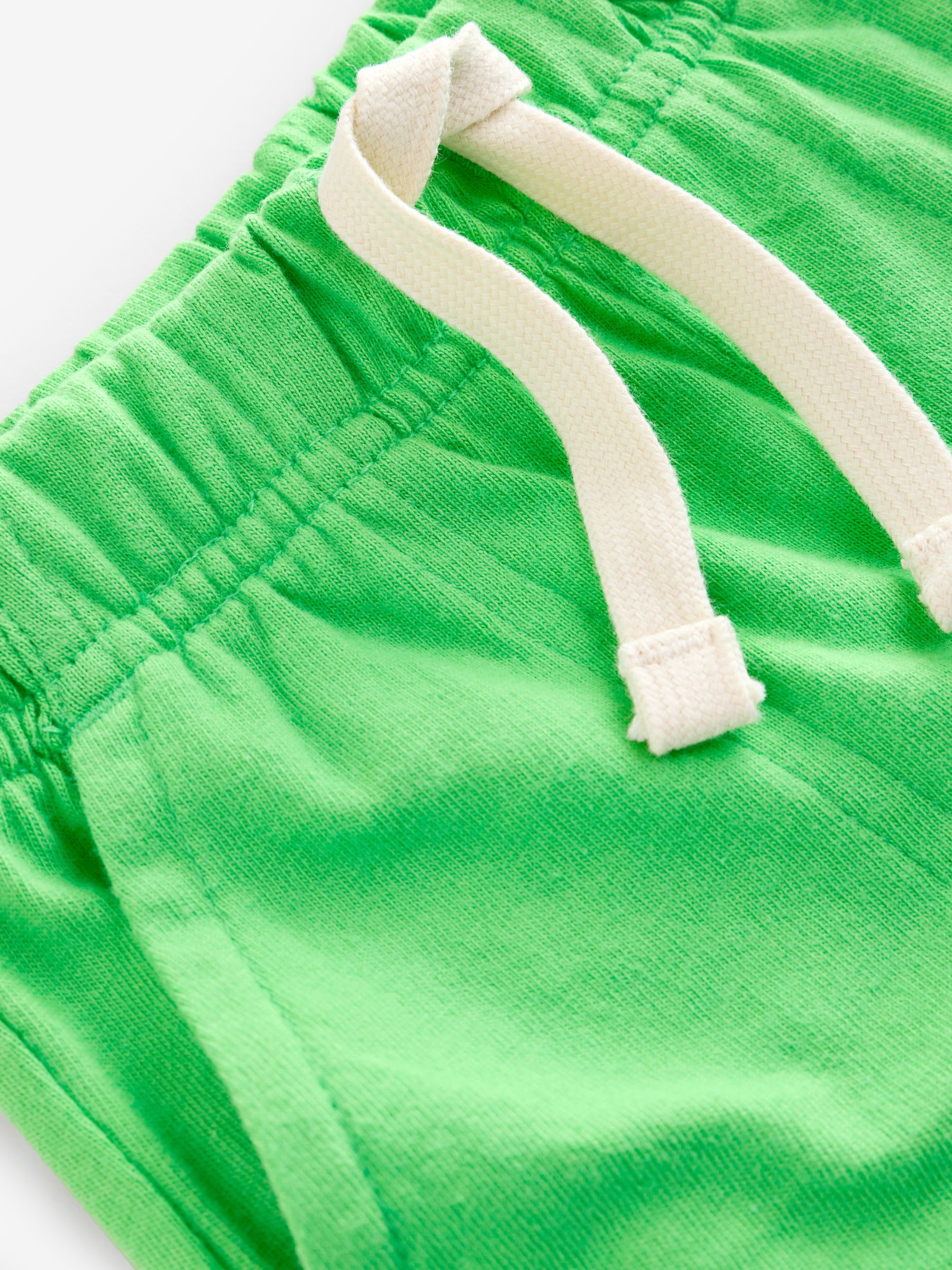 Lime Green Cotton Pull On Shorts (6mths-5yrs) - Image 3 of 4