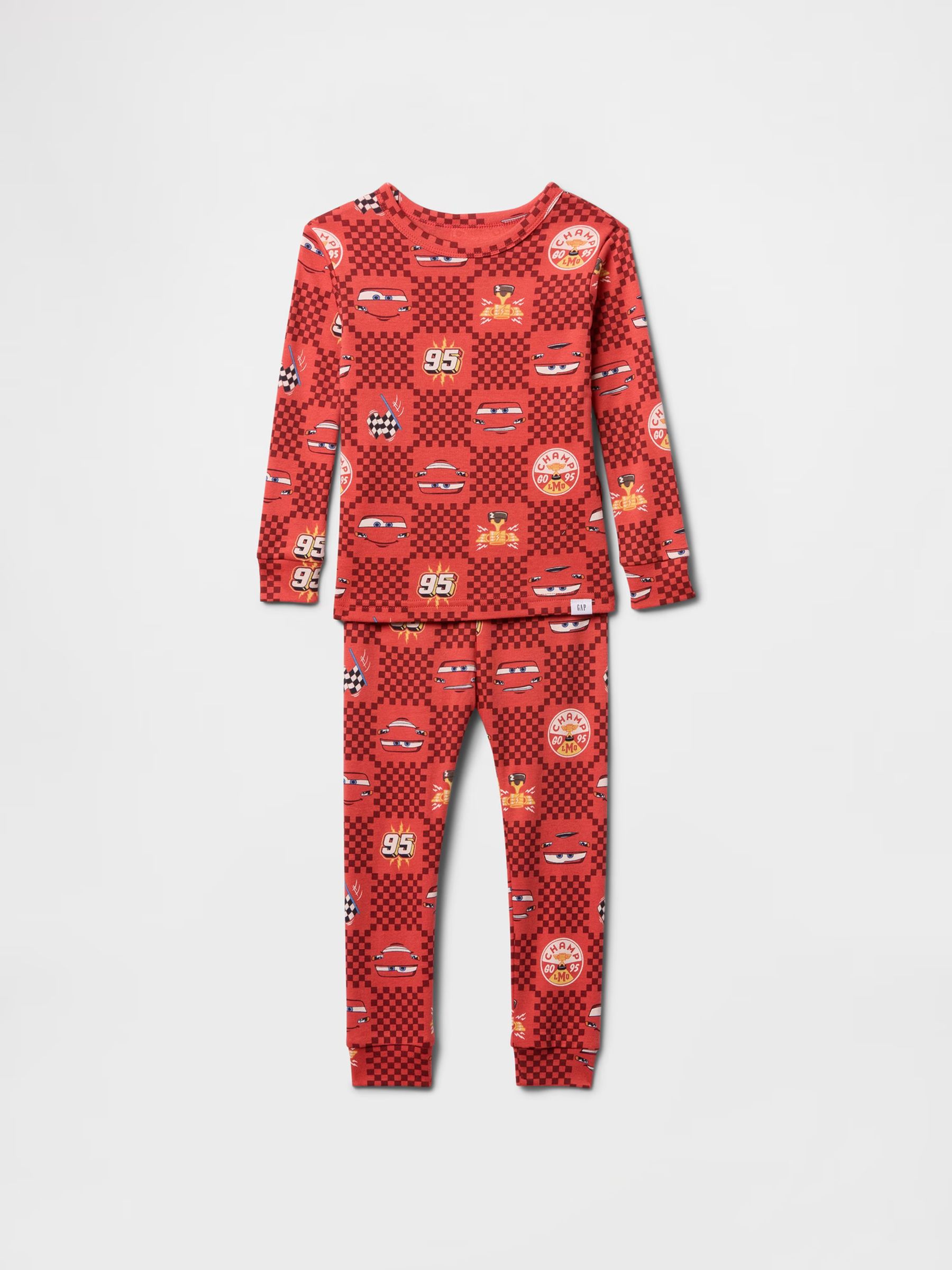 Red Lightning McQueen Disney Cars Cotton Long Pyjamas (6mths-5yrs) - Image 1 of 2