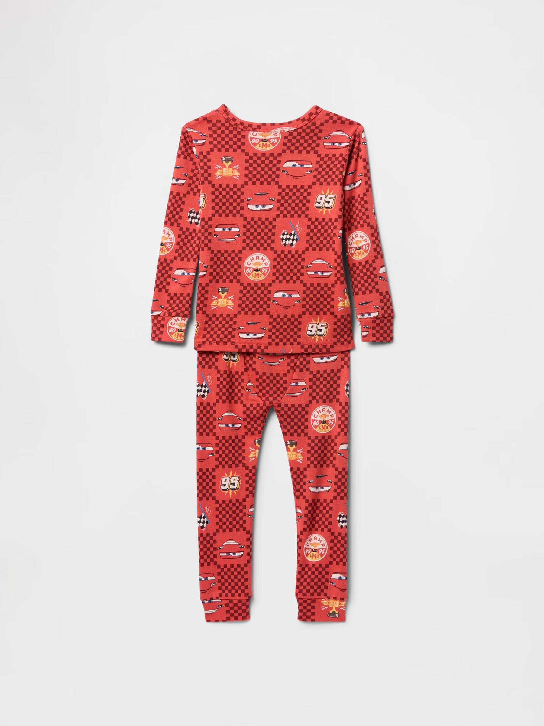 Red Lightning McQueen Disney Cars Cotton Long Pyjamas (6mths-5yrs) - Image 2 of 2