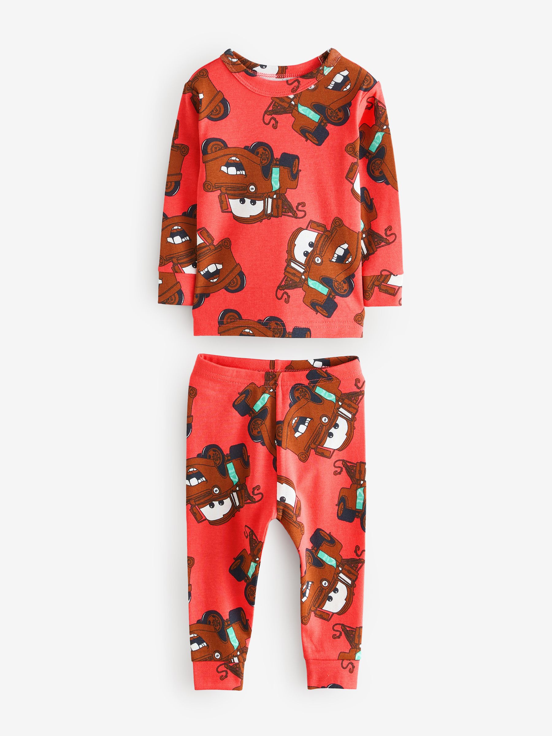 Red Mater Disney Cars Cotton Long Pyjamas (6mths-5yrs) - Image 1 of 4