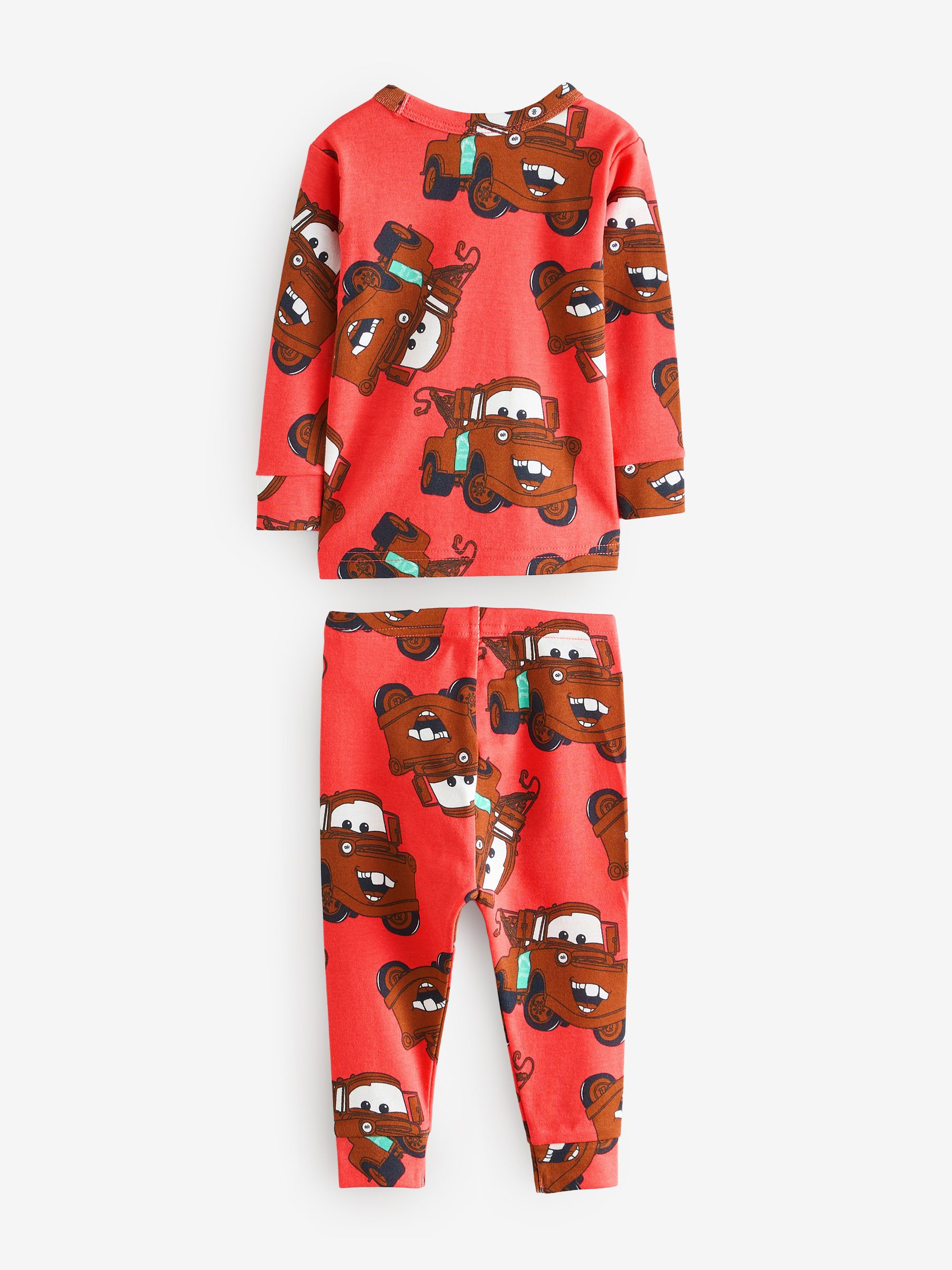 Red Mater Disney Cars Cotton Long Pyjamas (6mths-5yrs) - Image 2 of 4