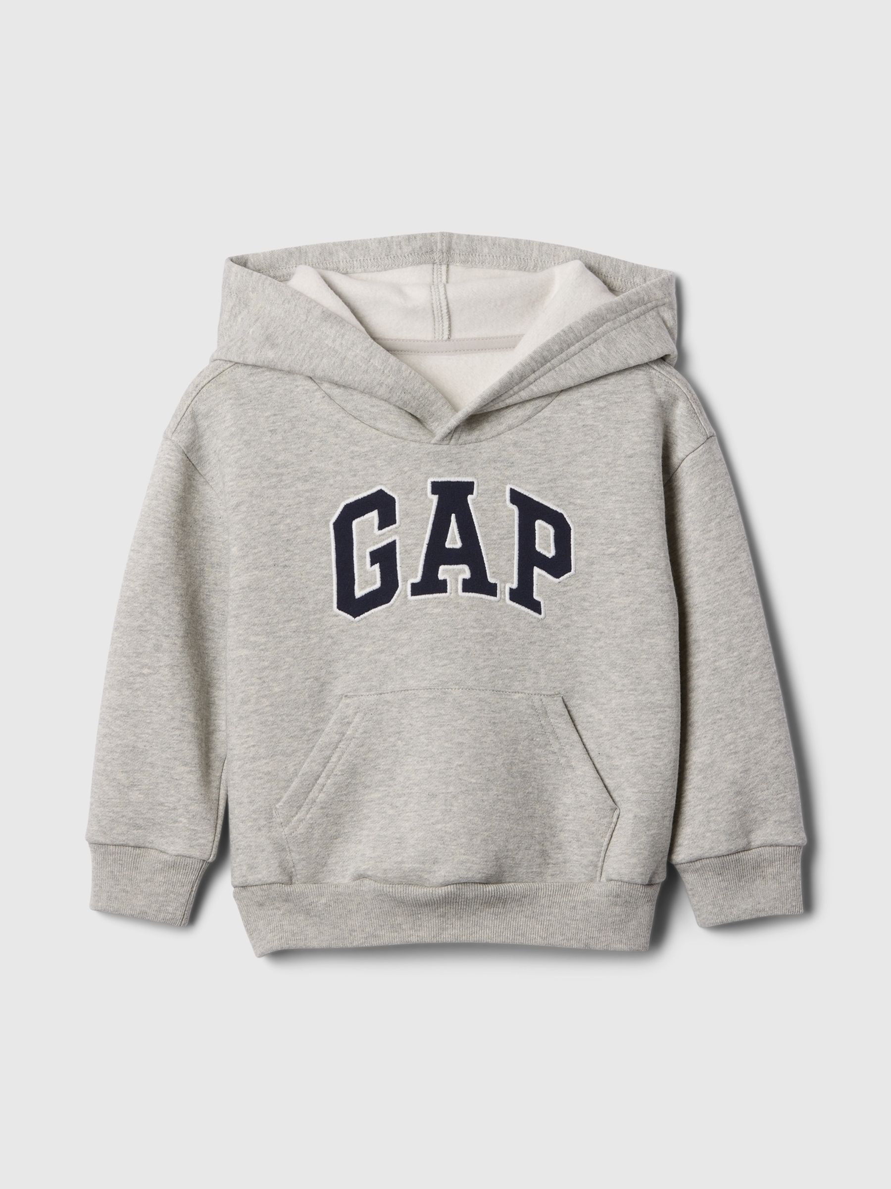 Grey Pullover Logo Fleece-Lined Hoodie (6mths-5yrs) - Image 1 of 3