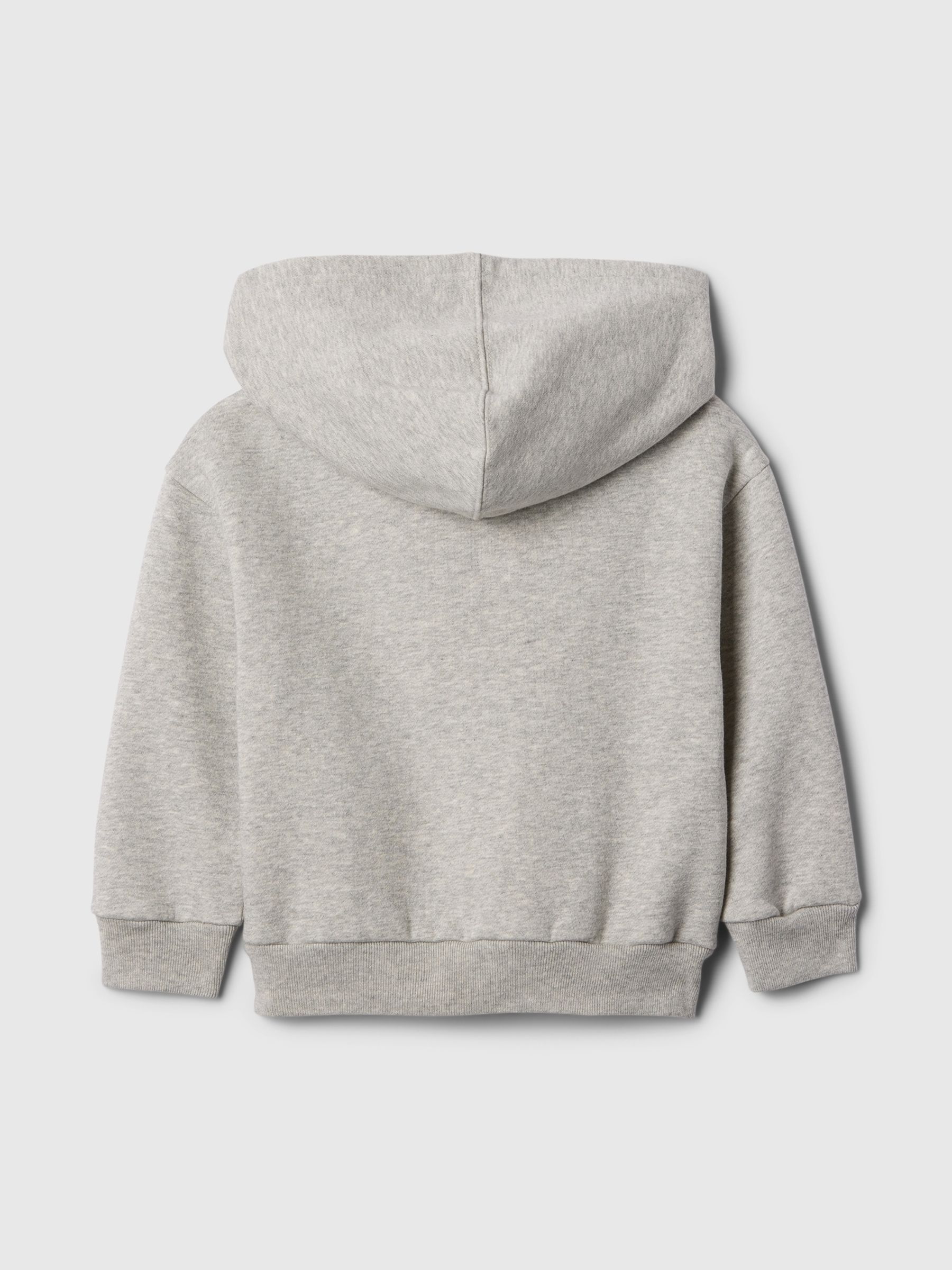 Grey Pullover Logo Fleece-Lined Hoodie (6mths-5yrs) - Image 2 of 3