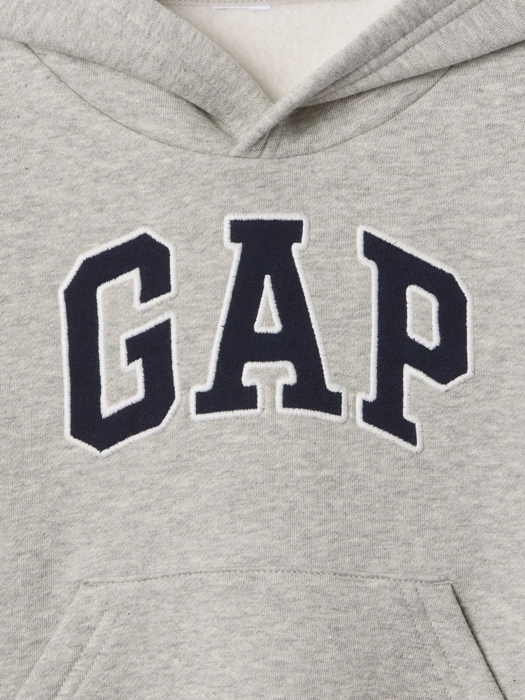 Grey Pullover Logo Fleece-Lined Hoodie (6mths-5yrs) - Image 3 of 3