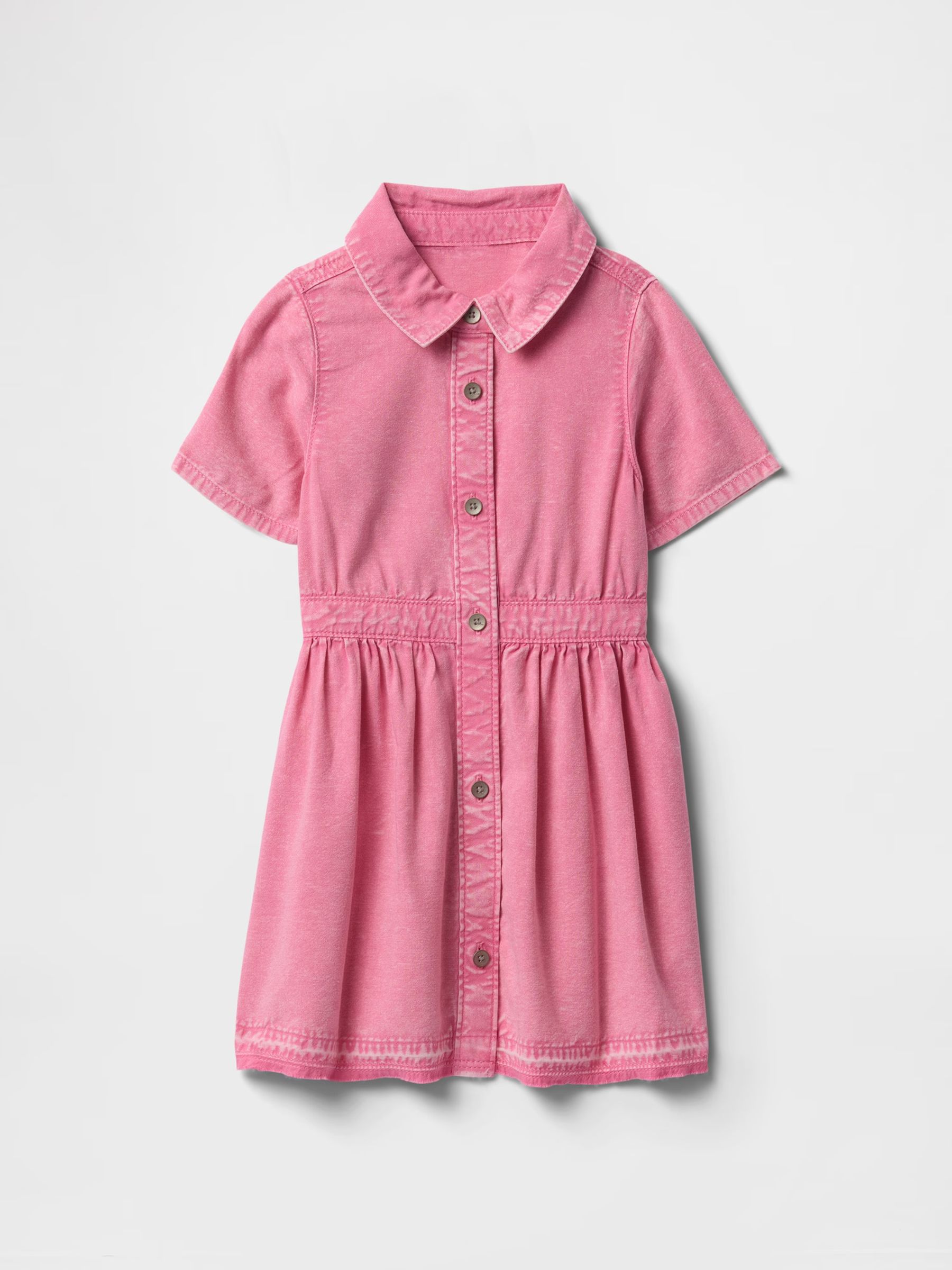 Pink Denim Shirt Dress (6mths-5yrs) - Image 2 of 3