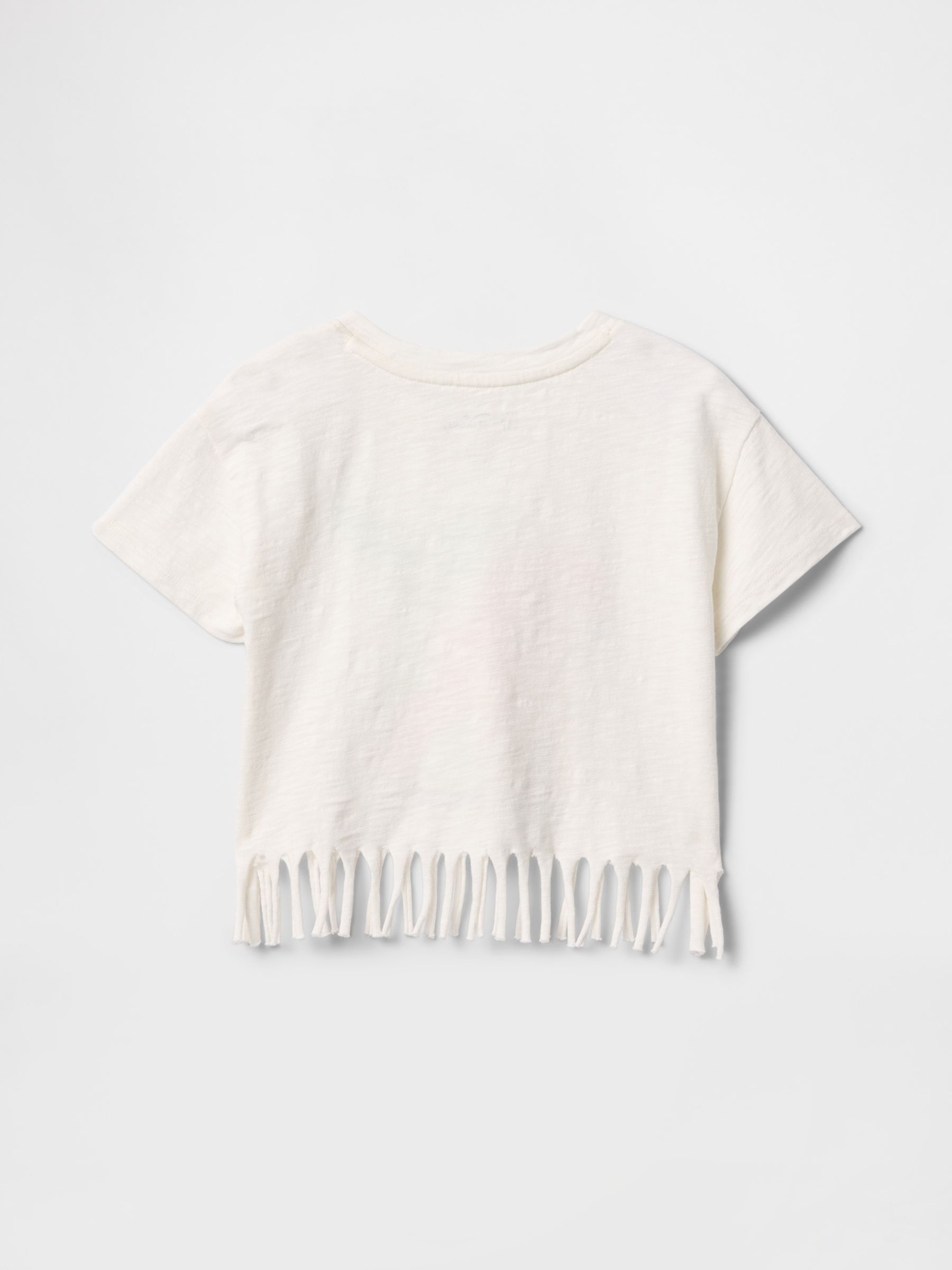 White Ariel Disney Short Sleeve Fringe T-Shirt (6mths-5yrs) - Image 2 of 3