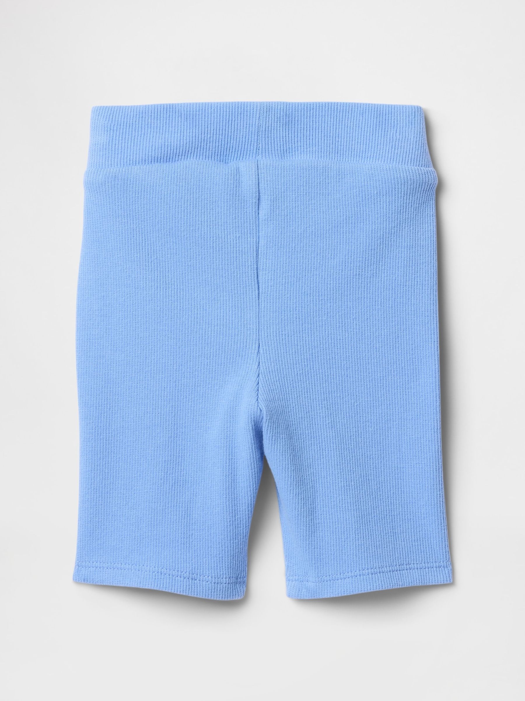 Blue Ribbed Cycling Shorts (6mths-5yrs) - Image 2 of 2 Blue Ribbed Cycling Shorts (6mths-5yrs) - Image 2 of 2