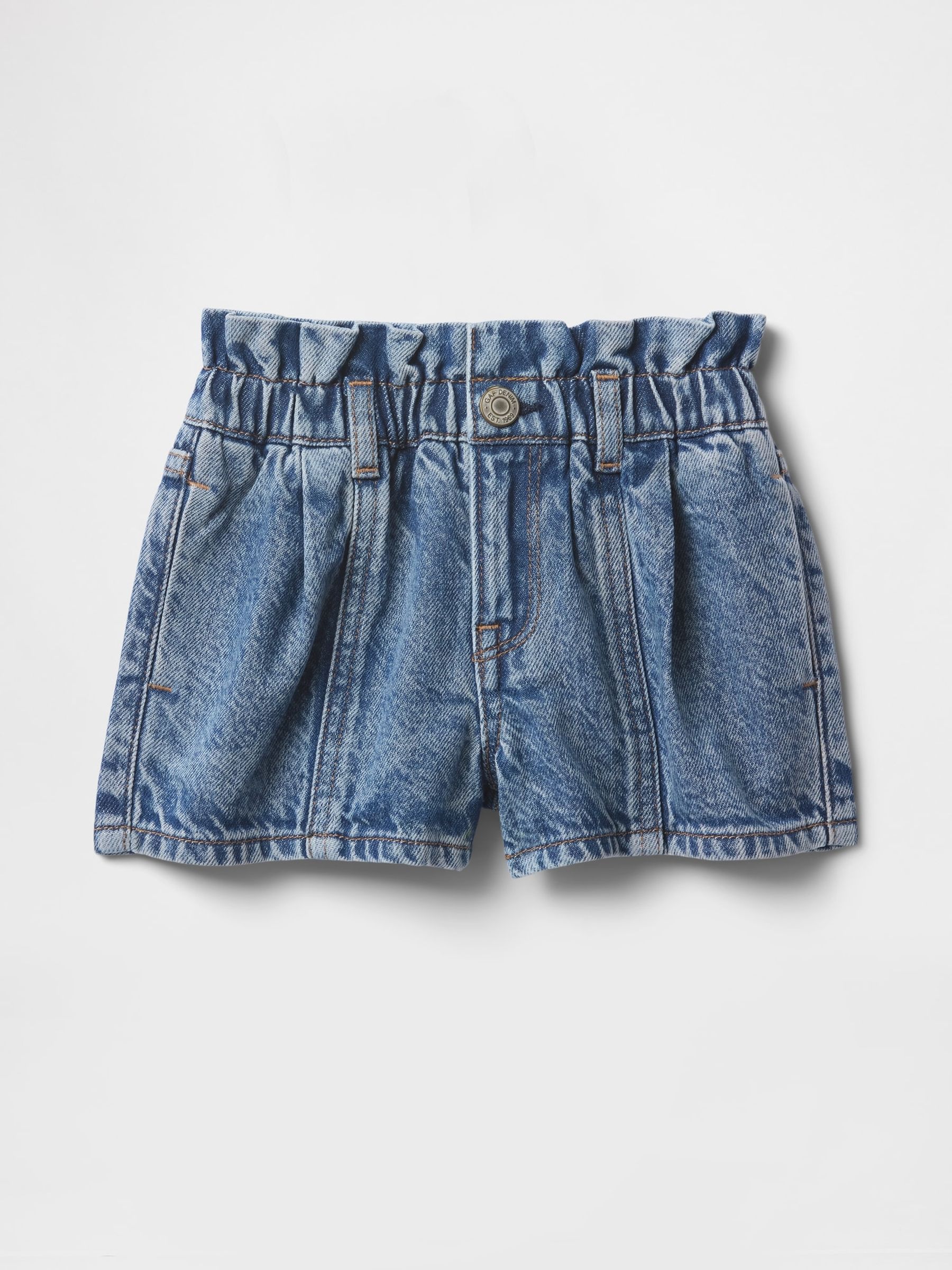 Blue UltraSoft Ruffle Stride Shorts (6mths-5yrs) - Image 2 of 4