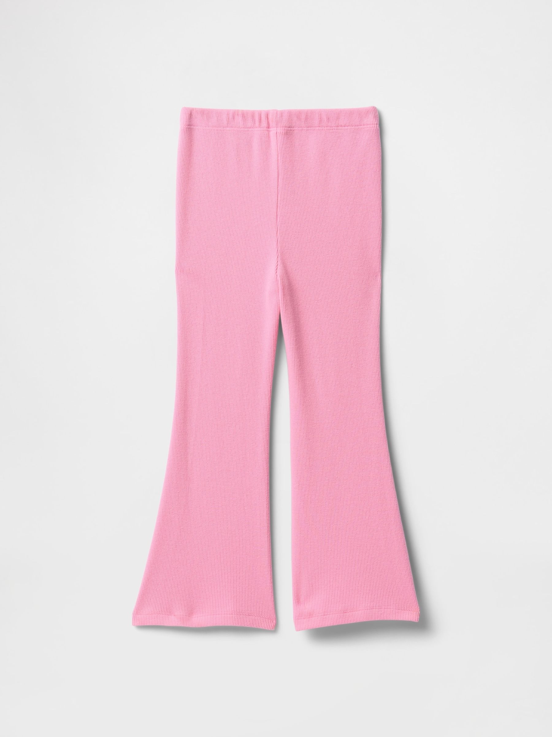 Pink Ribbed Flare Leggings (6mths-5yrs) - Image 2 of 2