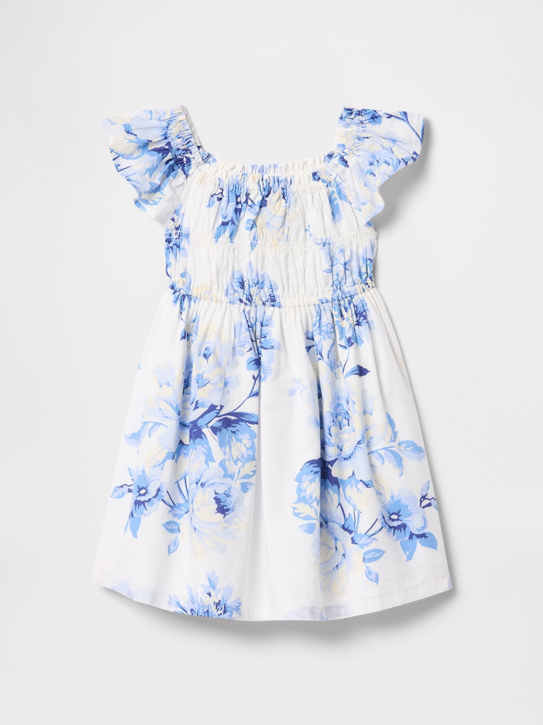 Blue Linen-Cotton Lemon Dress (6mths-5yrs) - Image 2 of 4