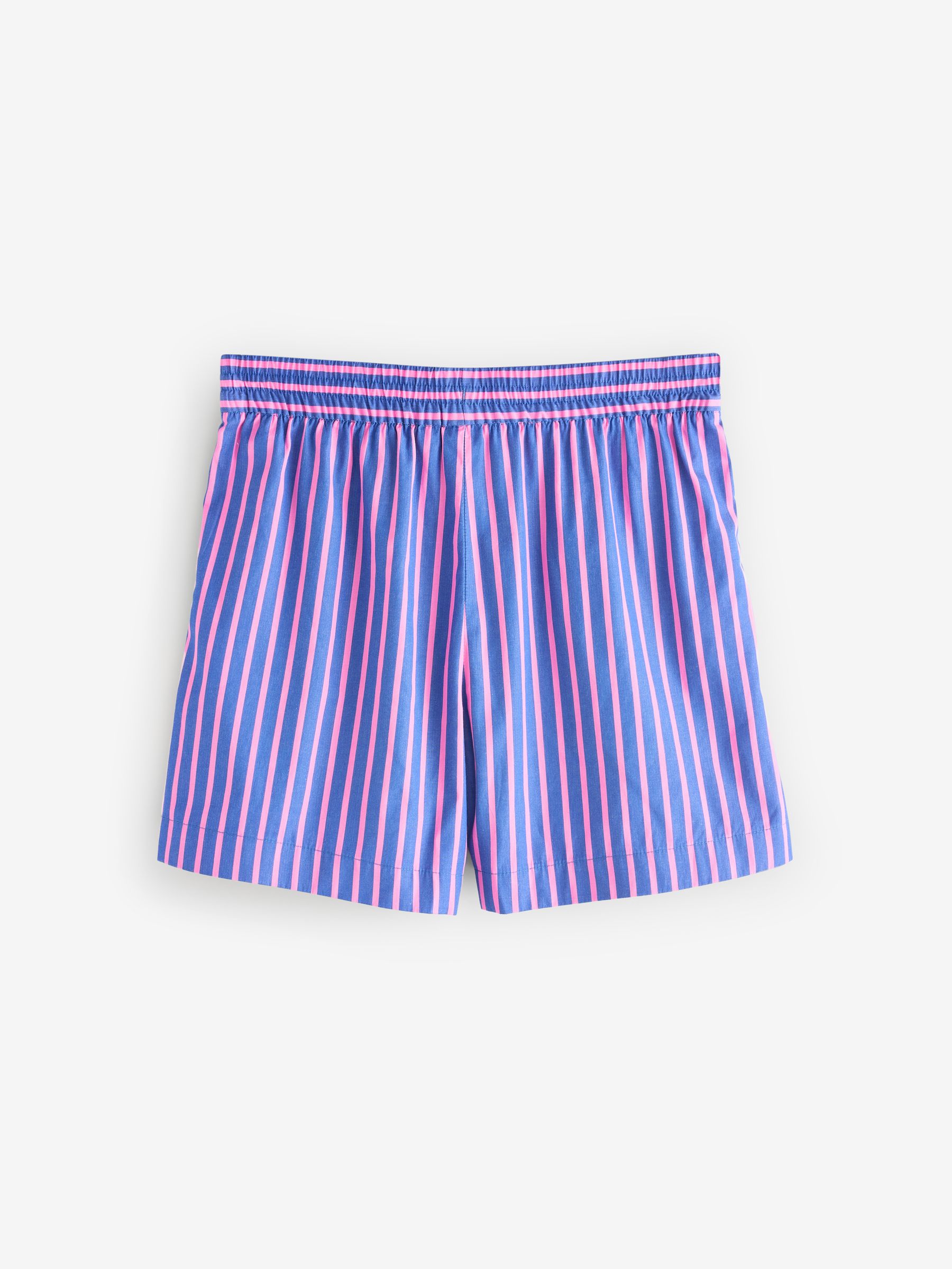 Blue/Pink Cotton Poplin Striped Shorts - Image 6 of 8