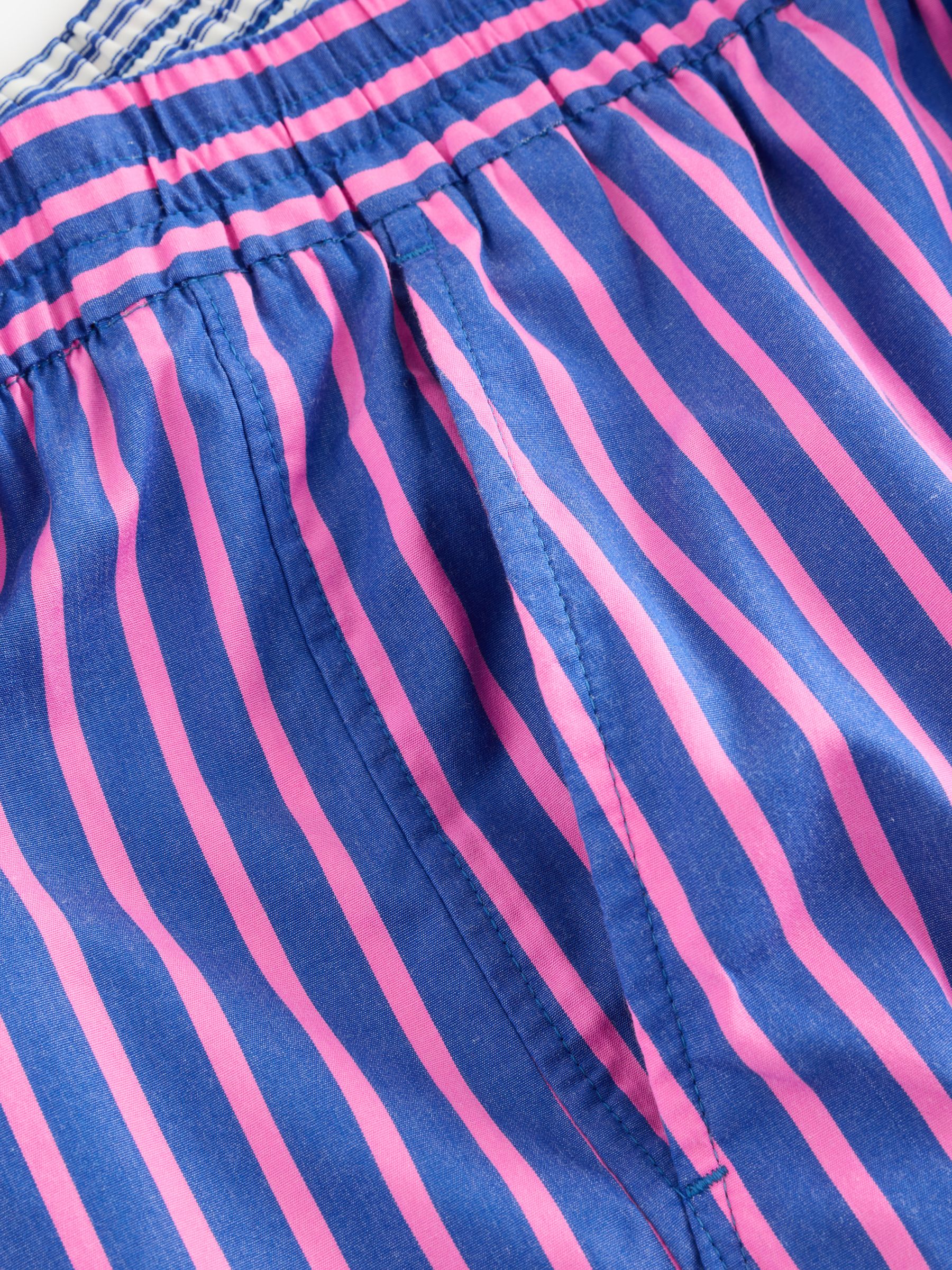 Blue/Pink Cotton Poplin Striped Shorts - Image 8 of 8