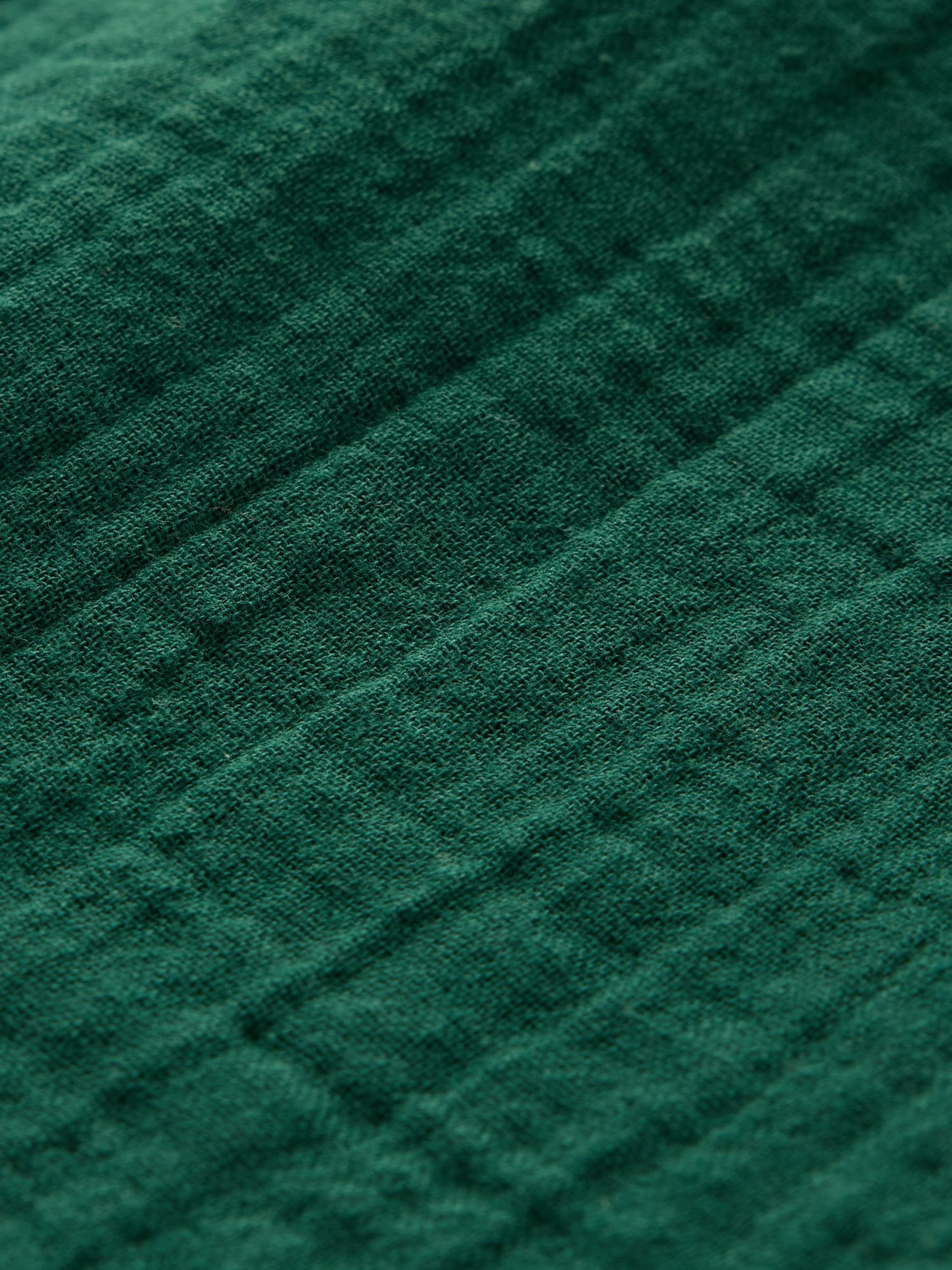 Green Crinkle Gauze Dolman Short Sleeve Shirt - Image 5 of 5