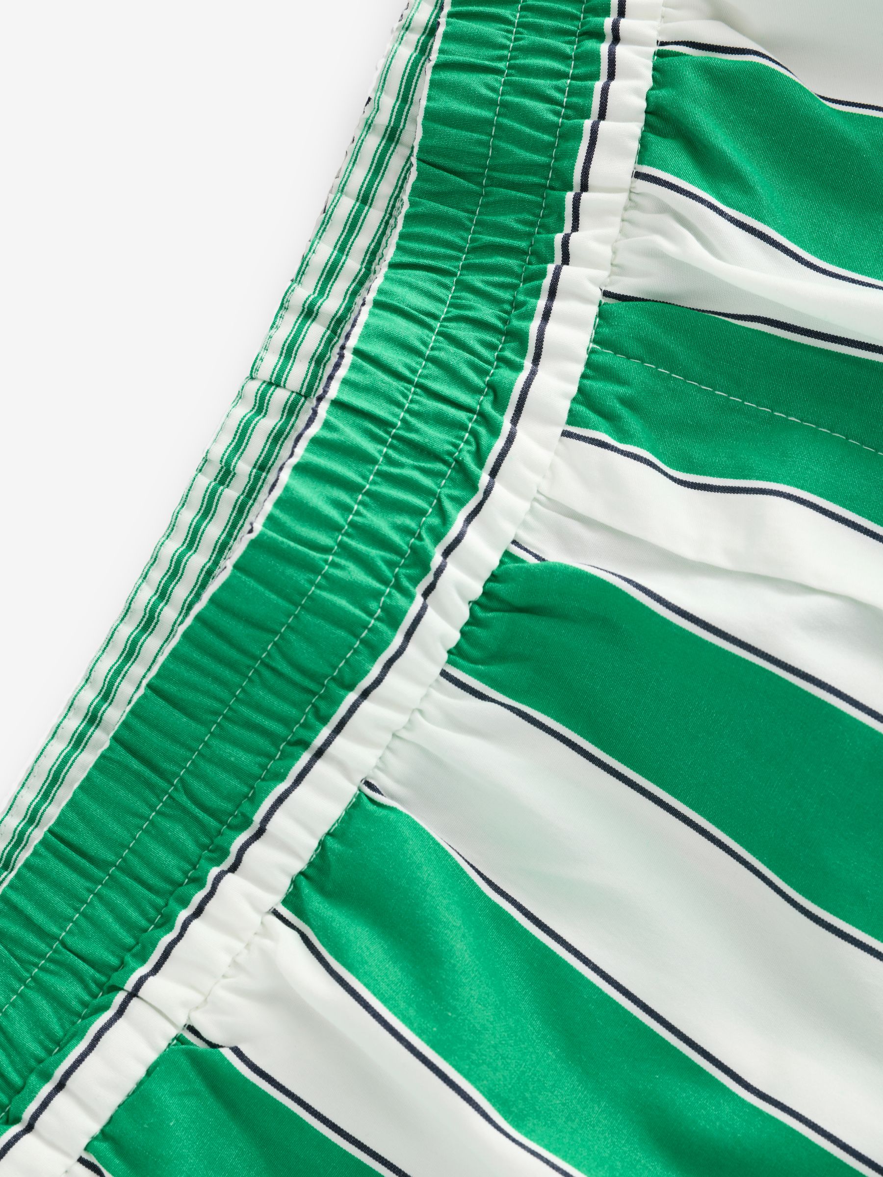 Green Cotton Poplin Striped Shorts - Image 9 of 9