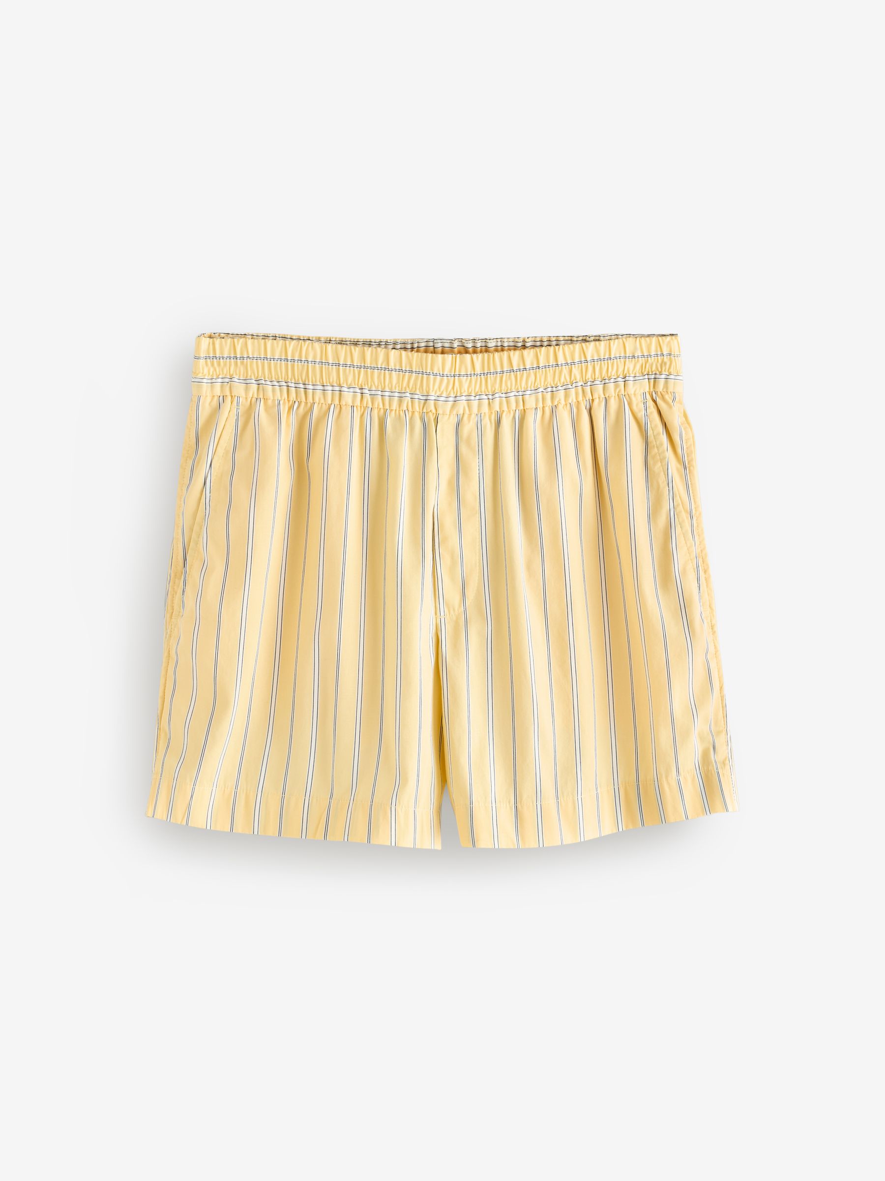 Yellow Cotton Poplin Striped Shorts - Image 6 of 9