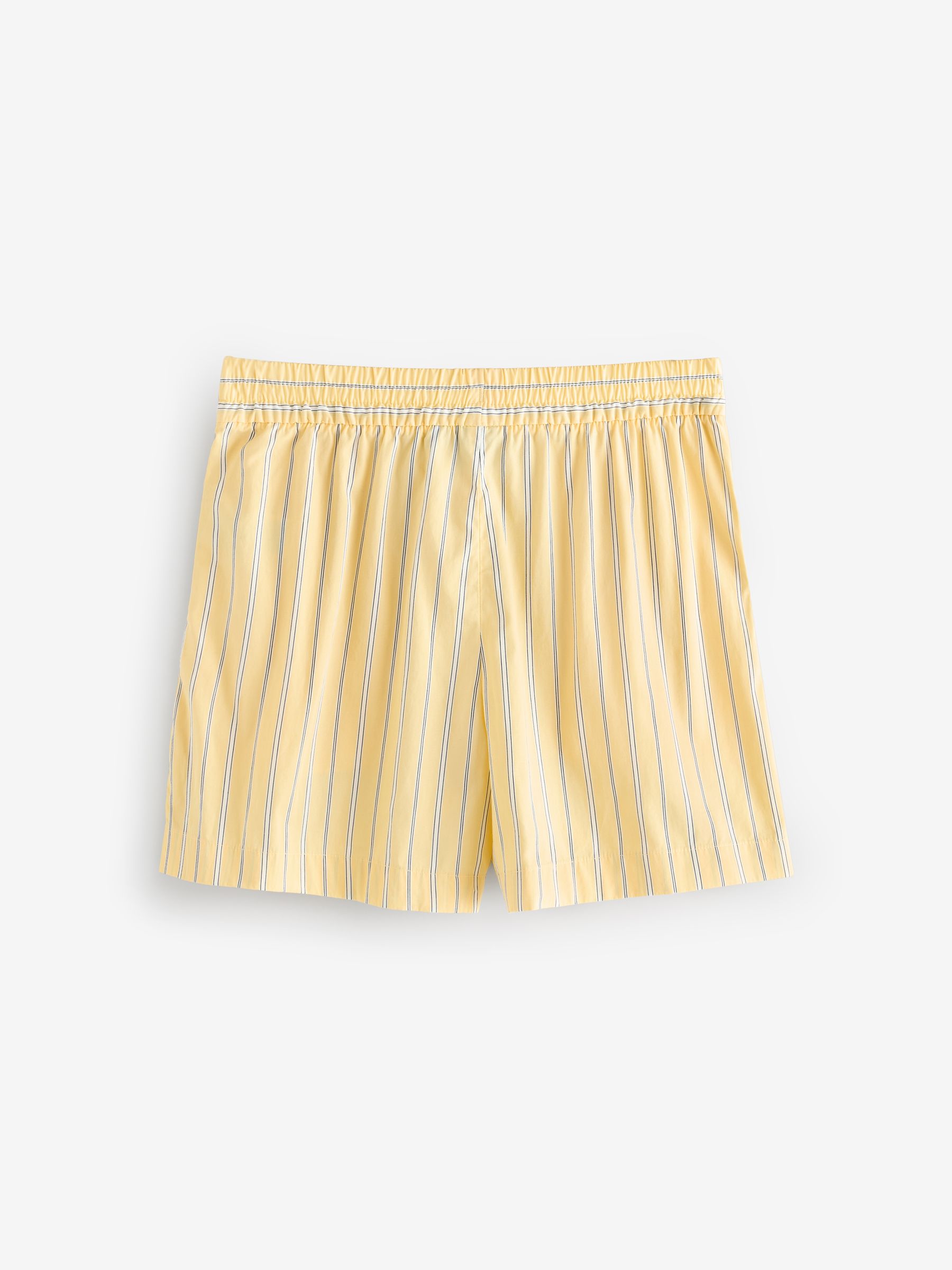 Yellow Cotton Poplin Striped Shorts - Image 7 of 9