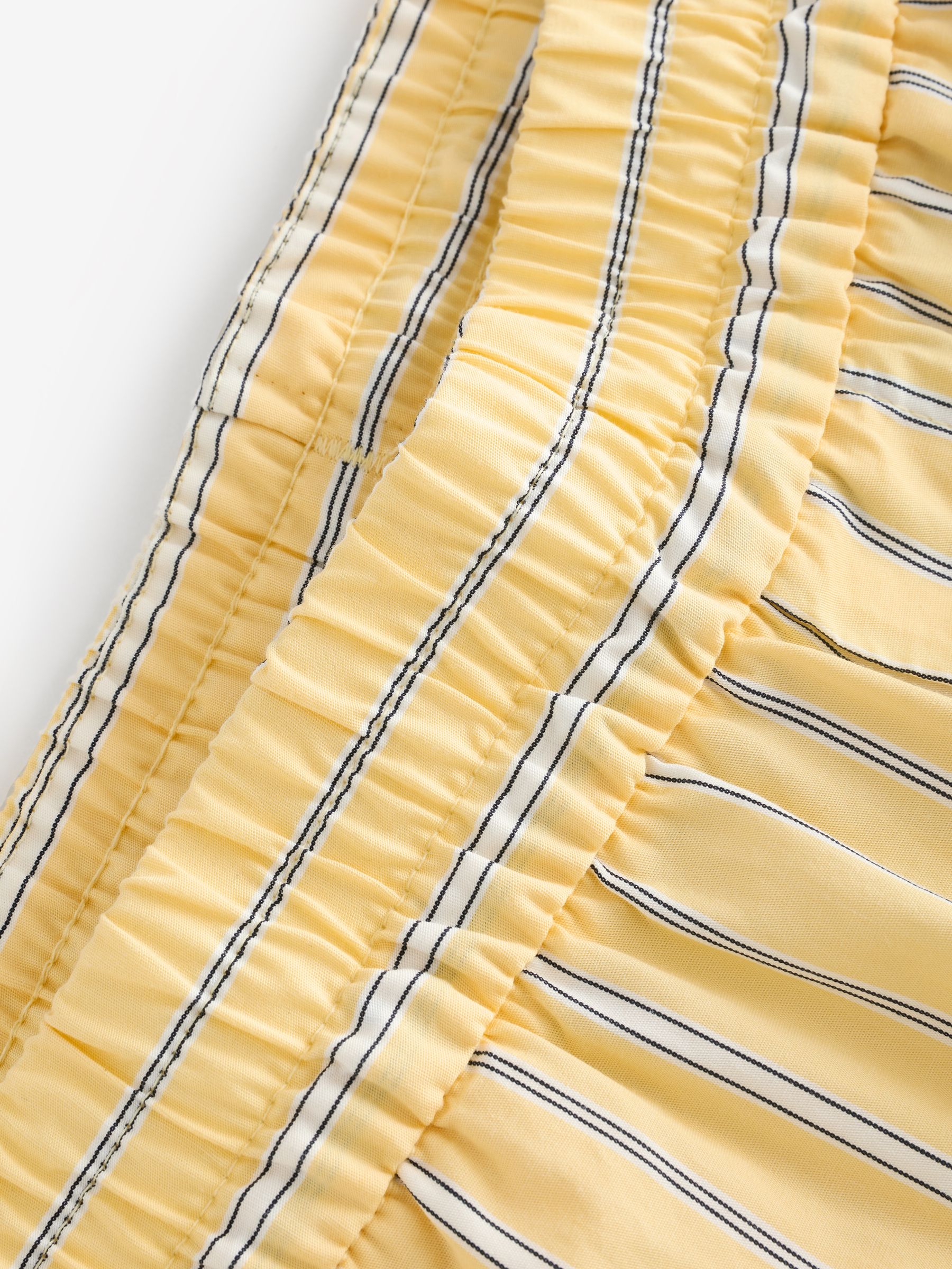 Yellow Cotton Poplin Striped Shorts - Image 9 of 9