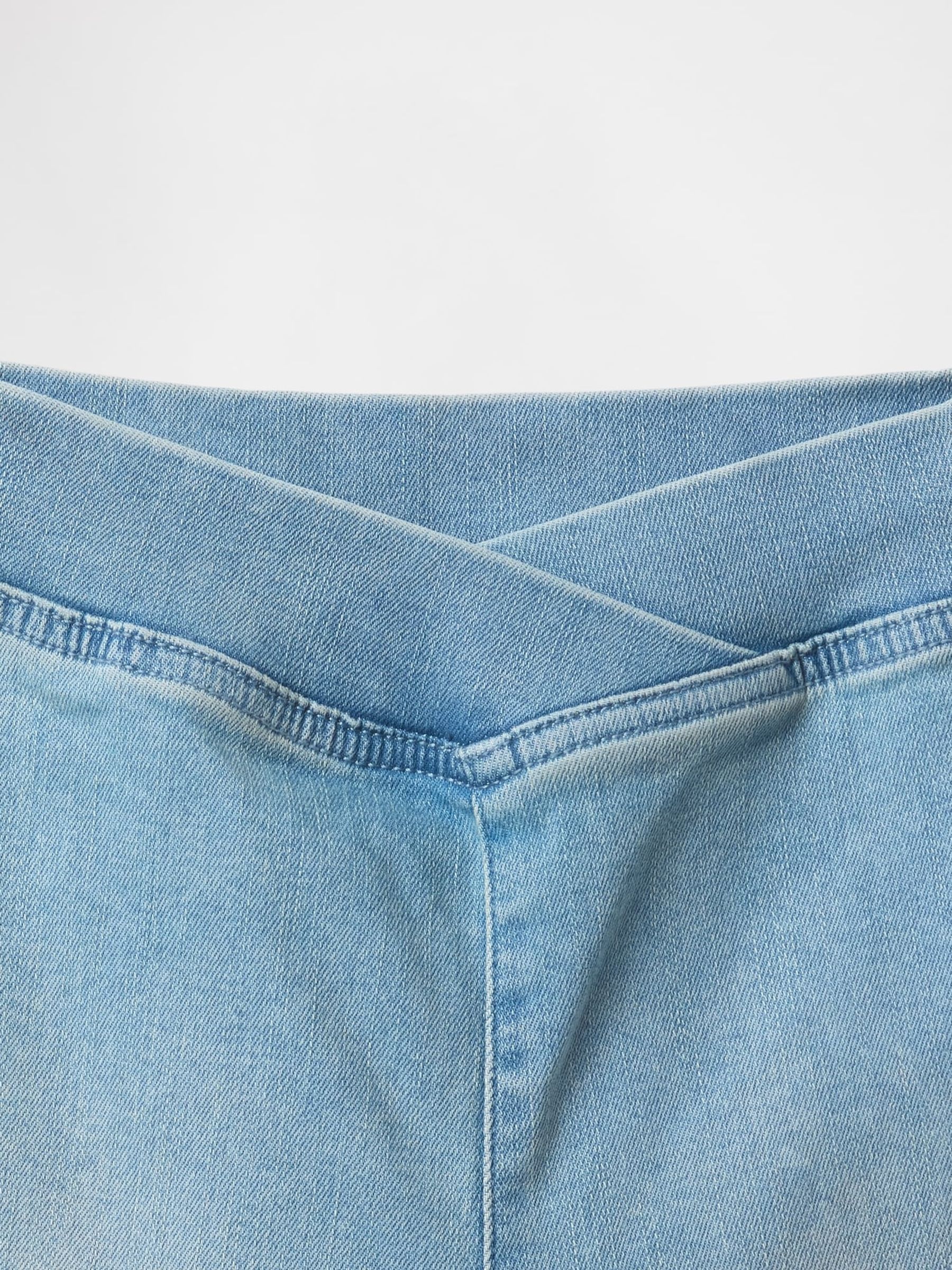 Blue Denim Bike Shorts - Image 5 of 5