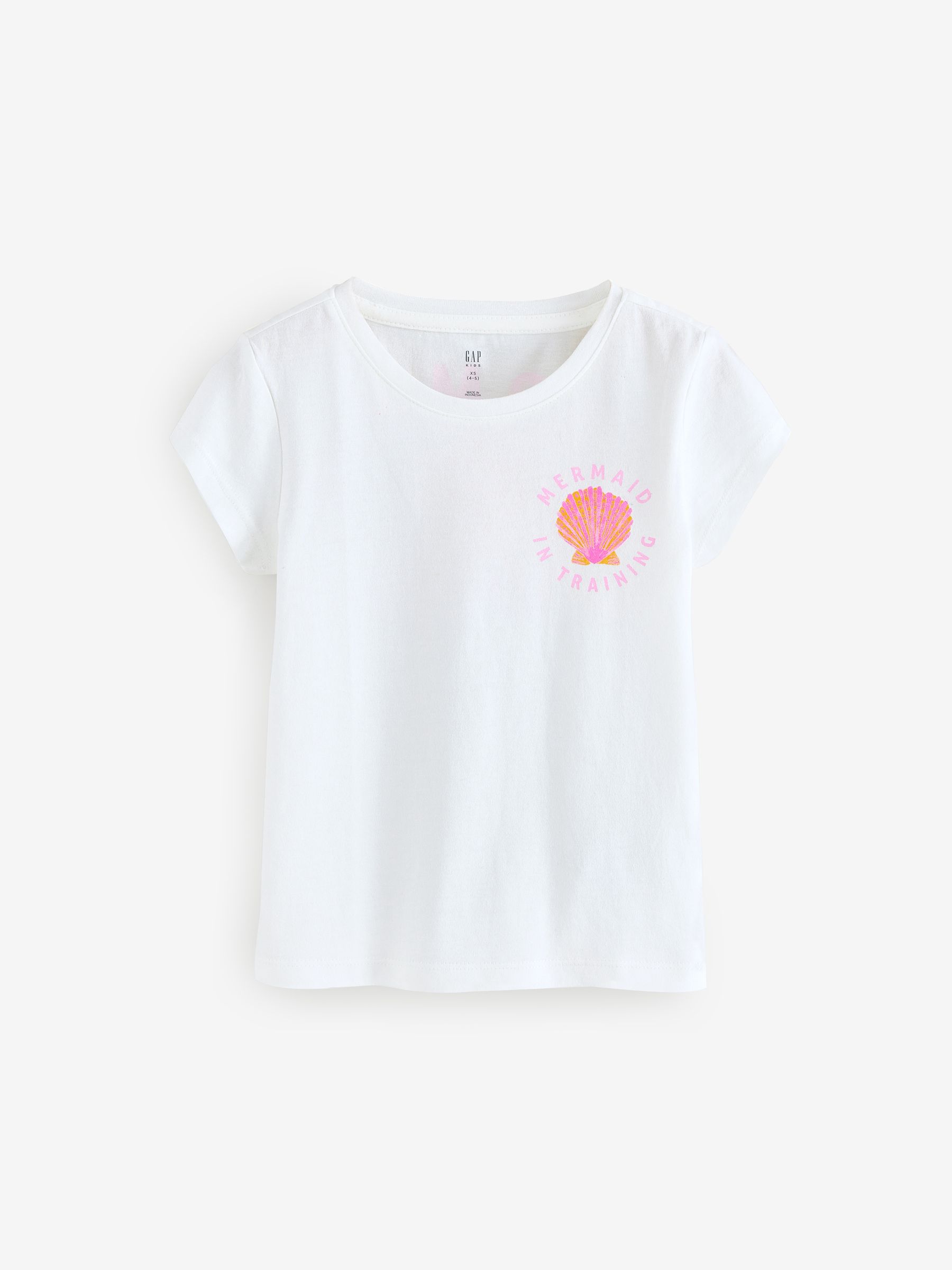 White Shell Logo Short Sleeve Crew Neck T-Shirt - Image 1 of 4
