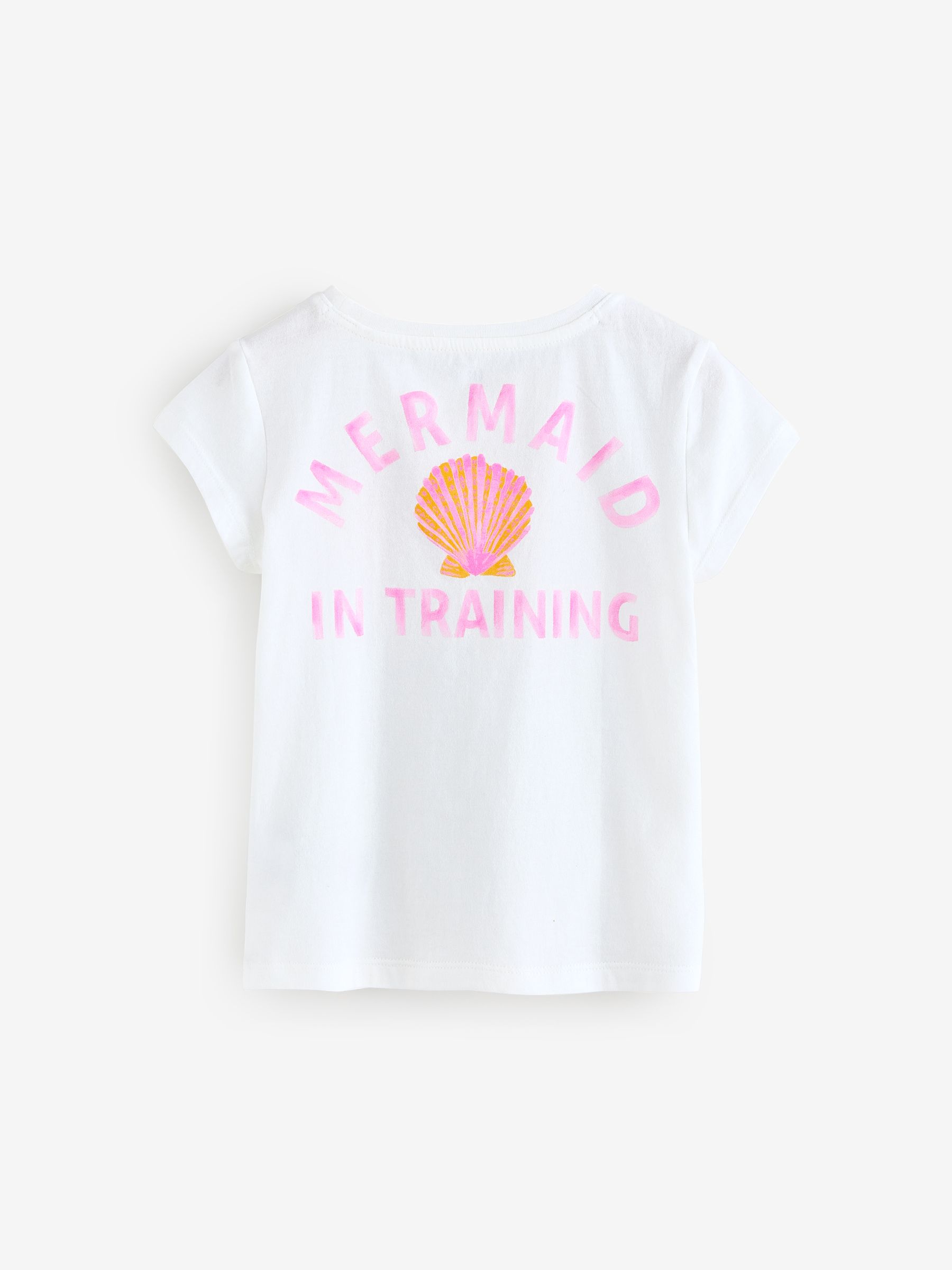 White Shell Logo Short Sleeve Crew Neck T-Shirt - Image 2 of 4