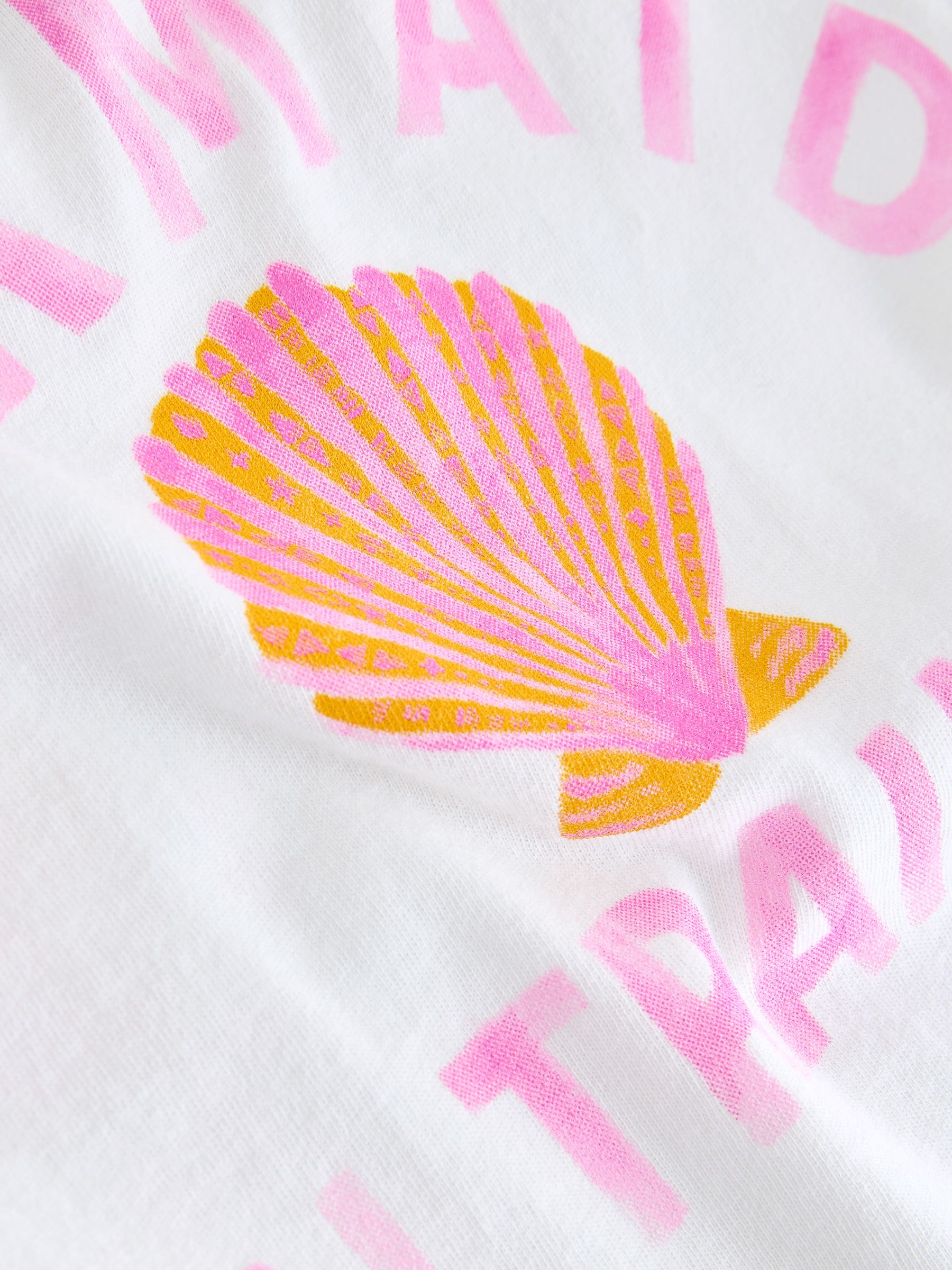 White Shell Logo Short Sleeve Crew Neck T-Shirt - Image 4 of 4