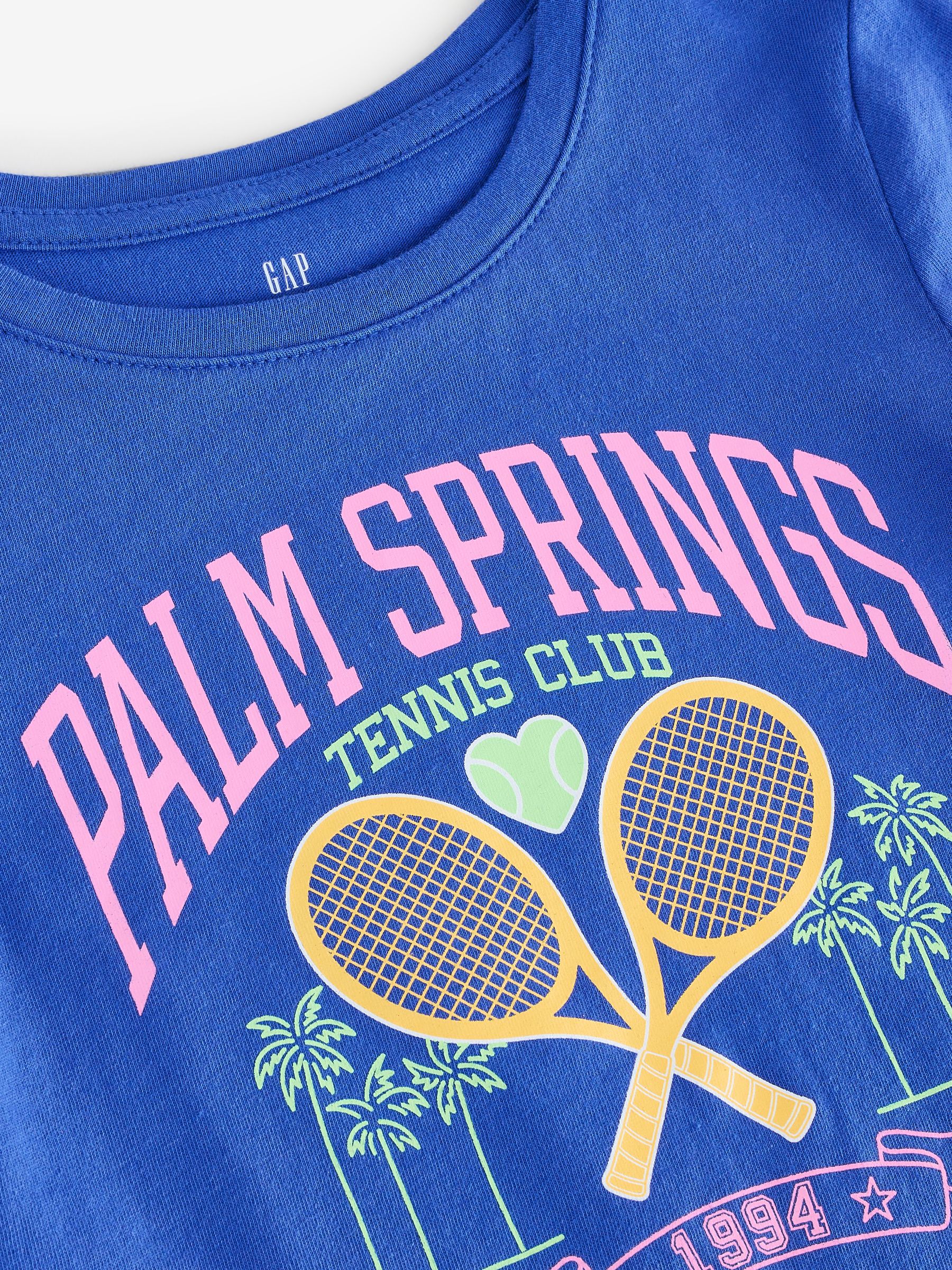 Blue Tennis Club Logo Short Sleeve Crew Neck T-Shirt - Image 3 of 4