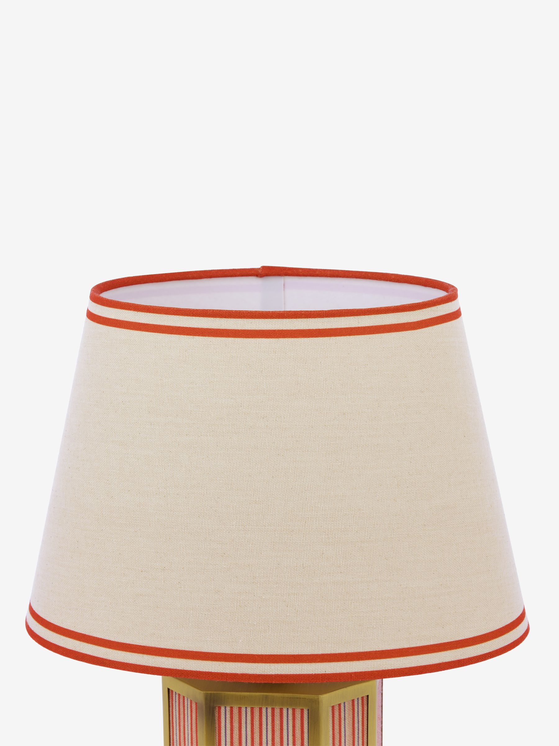 Red Helmingham Antique Brass Claw Foot Table Lamp - Image 7 of 9