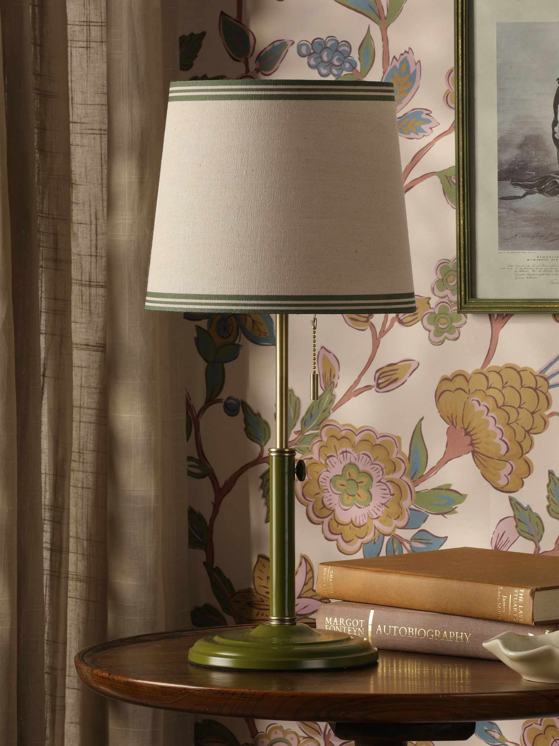 Green Upton Rise and Fall Table Lamp - Image 2 of 8