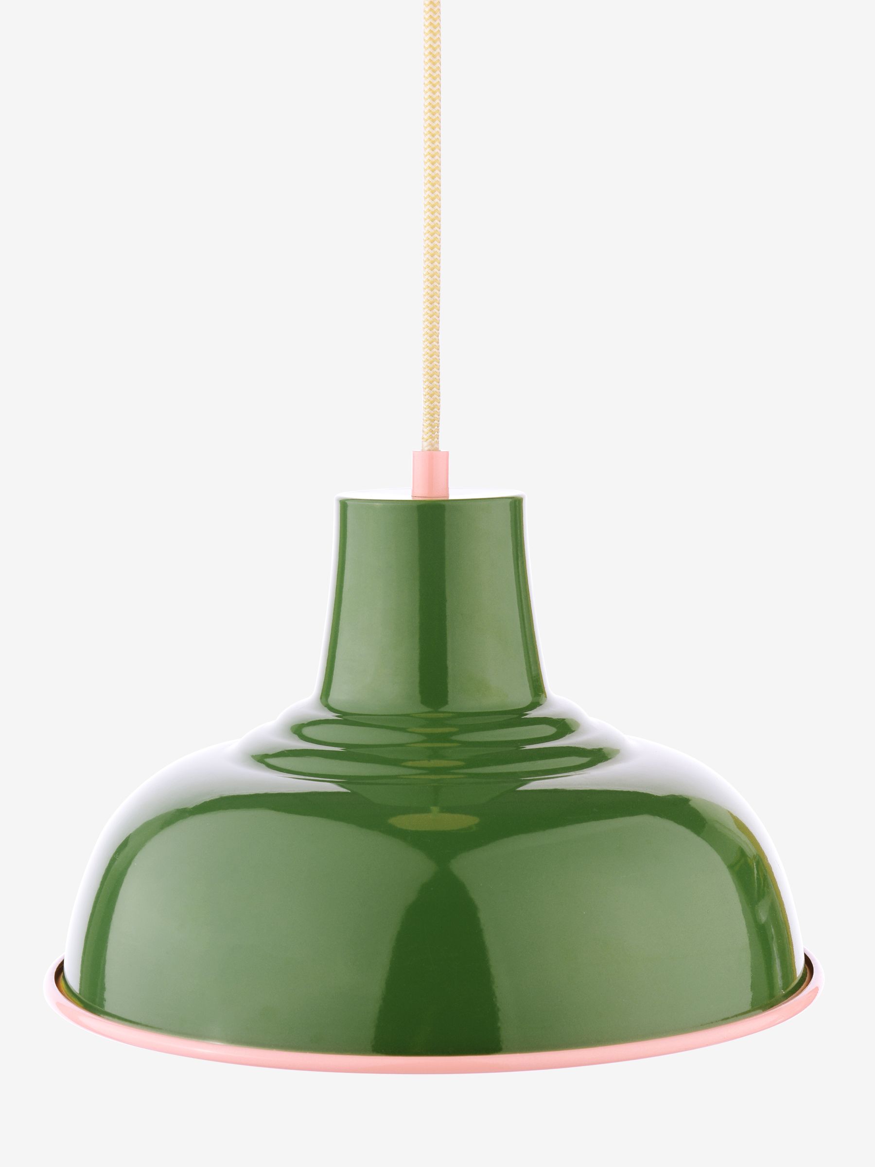 Green Pink Hatfield Industrial Pendant Ceiling Light - Image 3 of 5