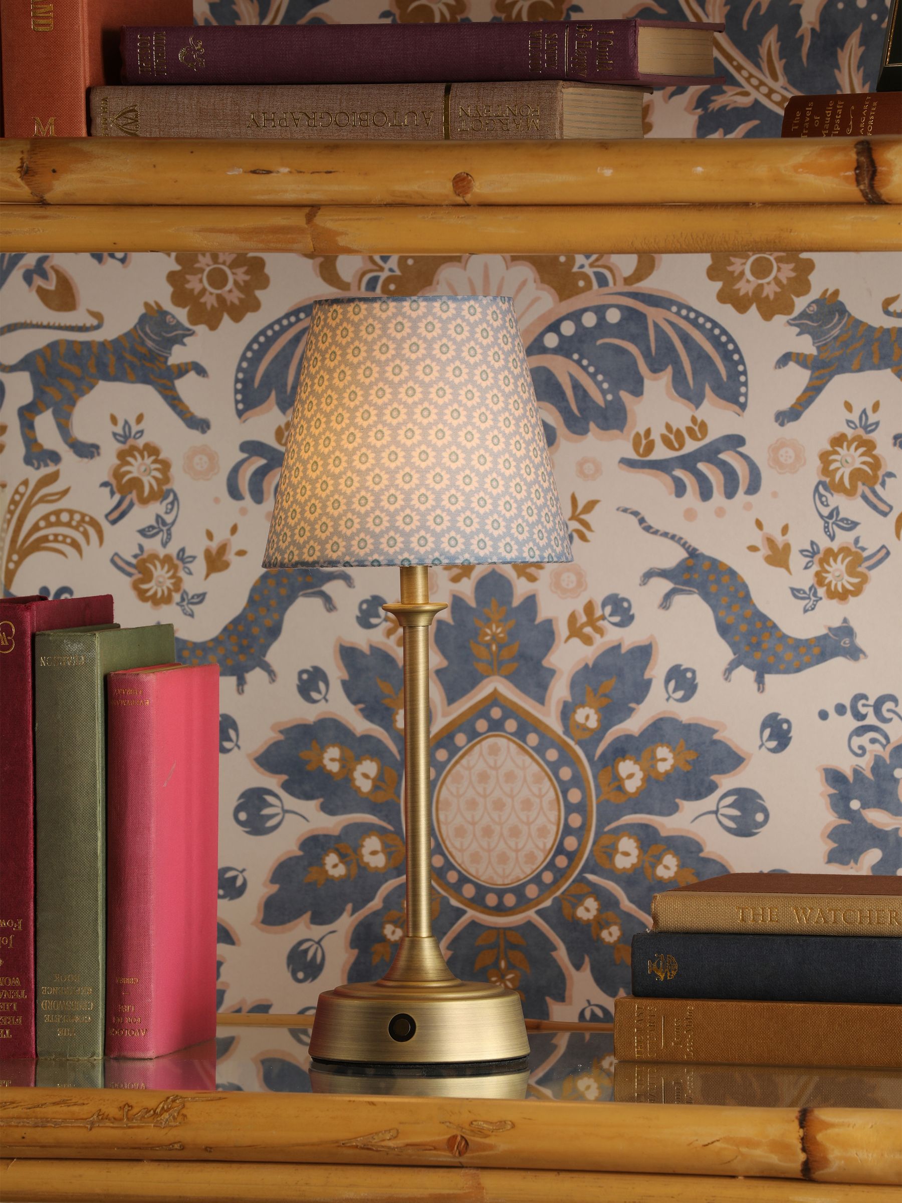 Blue Apsley Rechargeable Led Wireless Table Lamp - Image 1 of 6