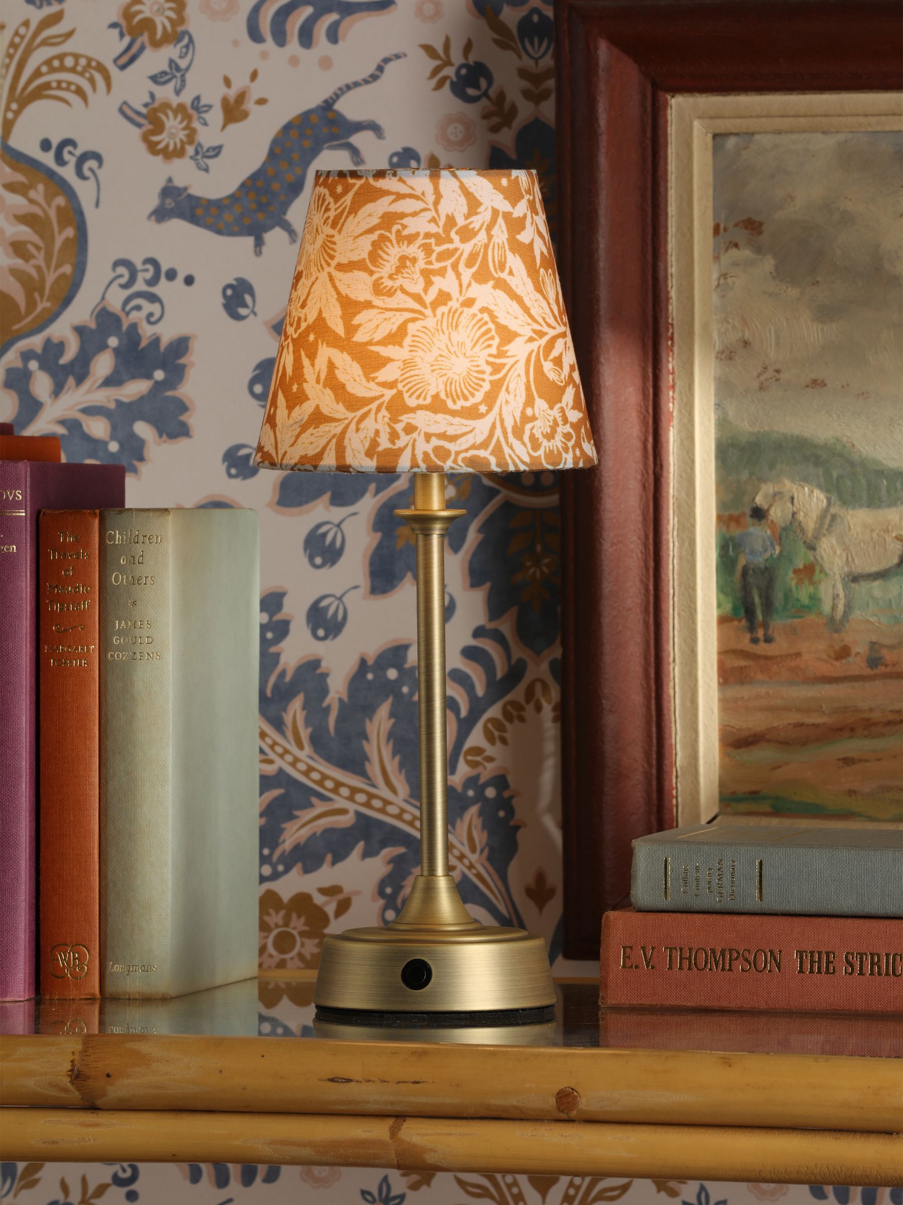 Gold Apsley Rechargeable Led Wireless Table Lamp - Image 1 of 6