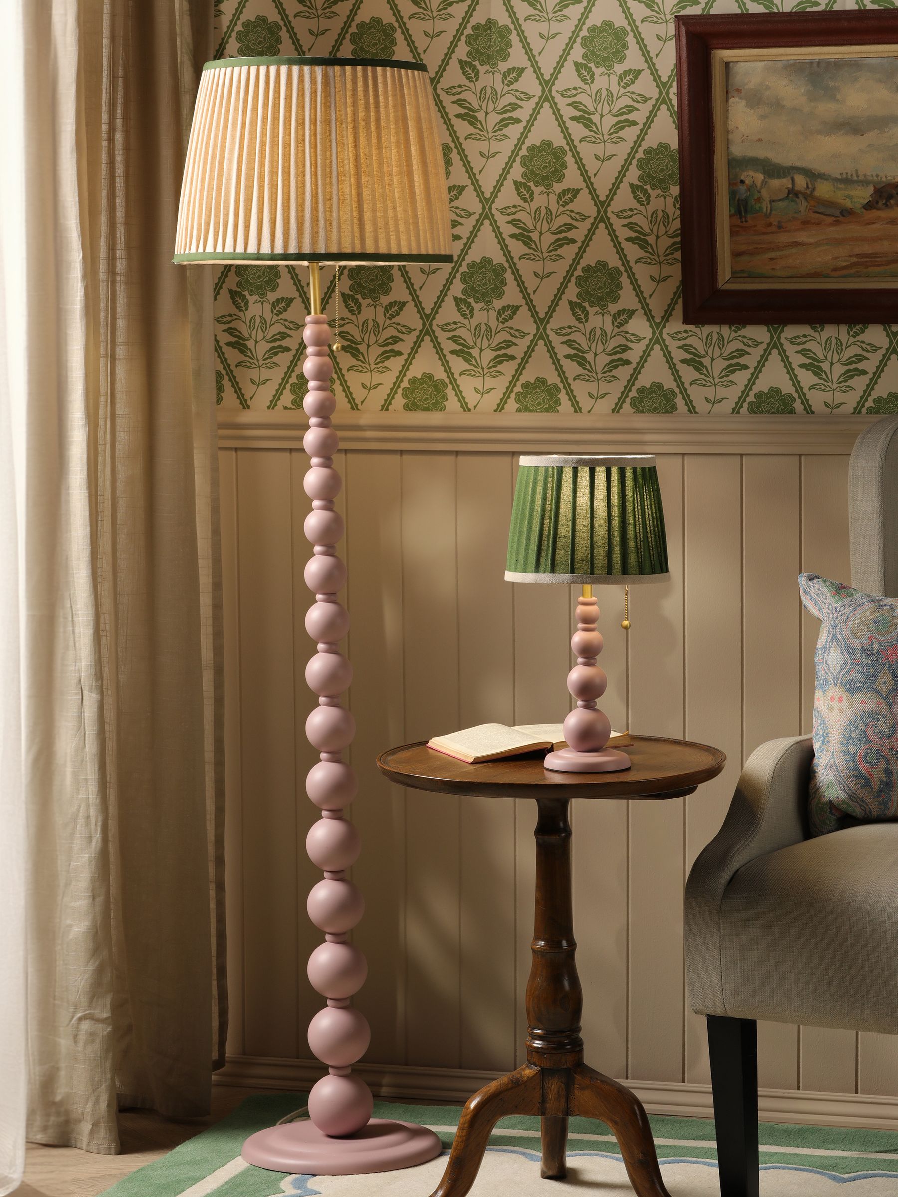 Pink Harewood Floor Lamp - Image 4 of 9