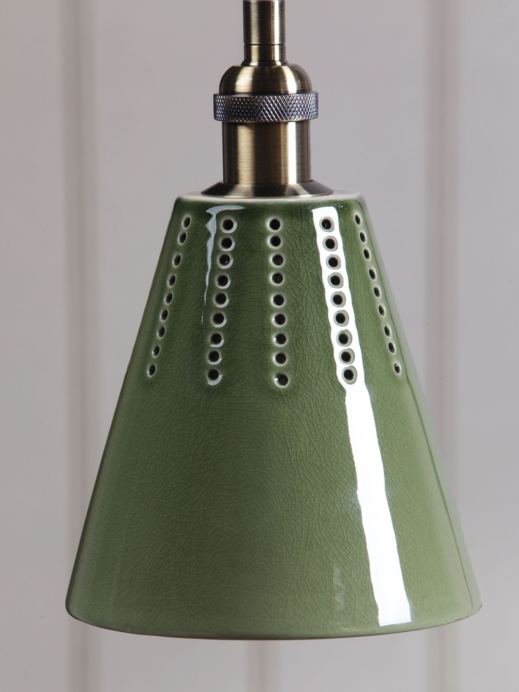 Green Allington Cone Pendant Ceiling Light - Image 4 of 7