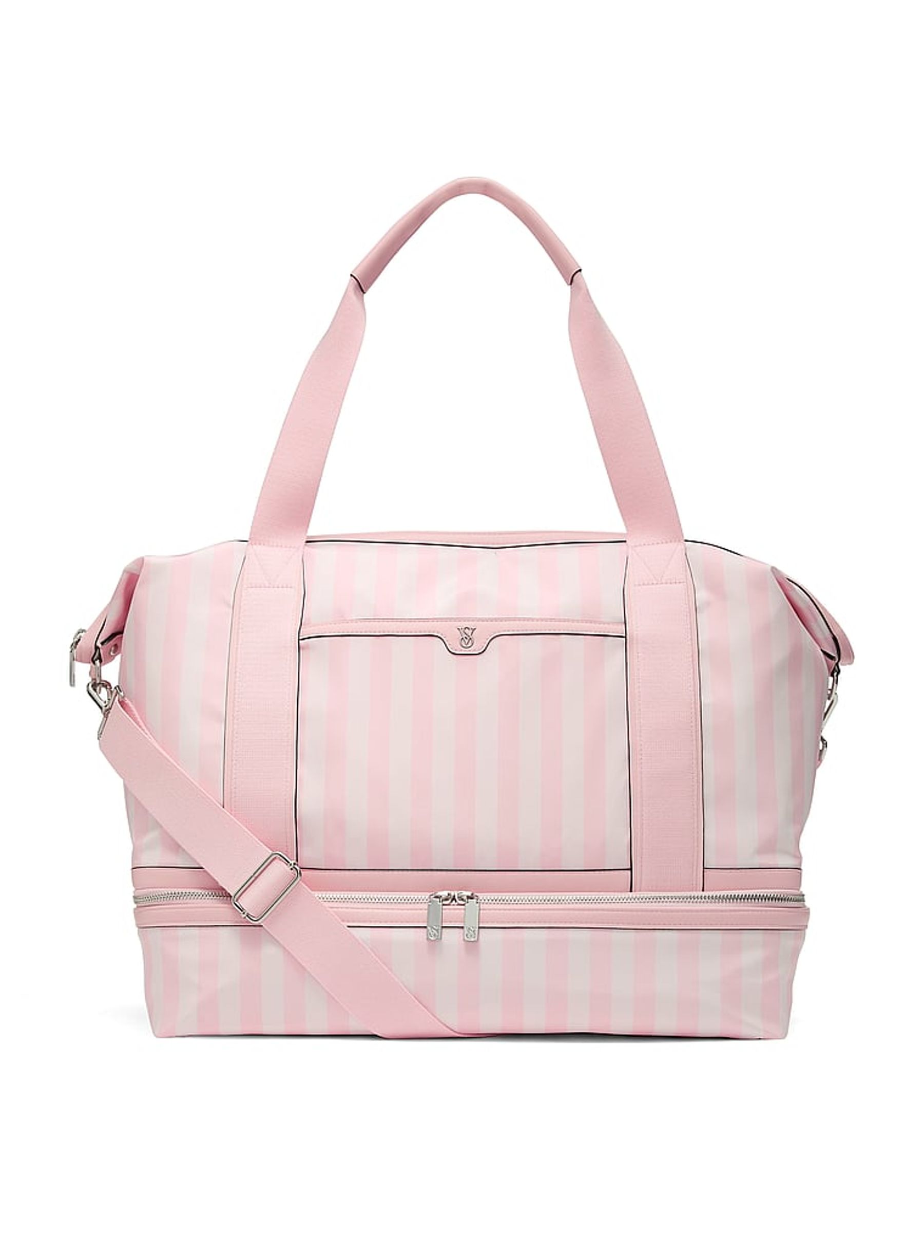 Iconic Stripe Pink Weekender Bag - Image 1 of 4