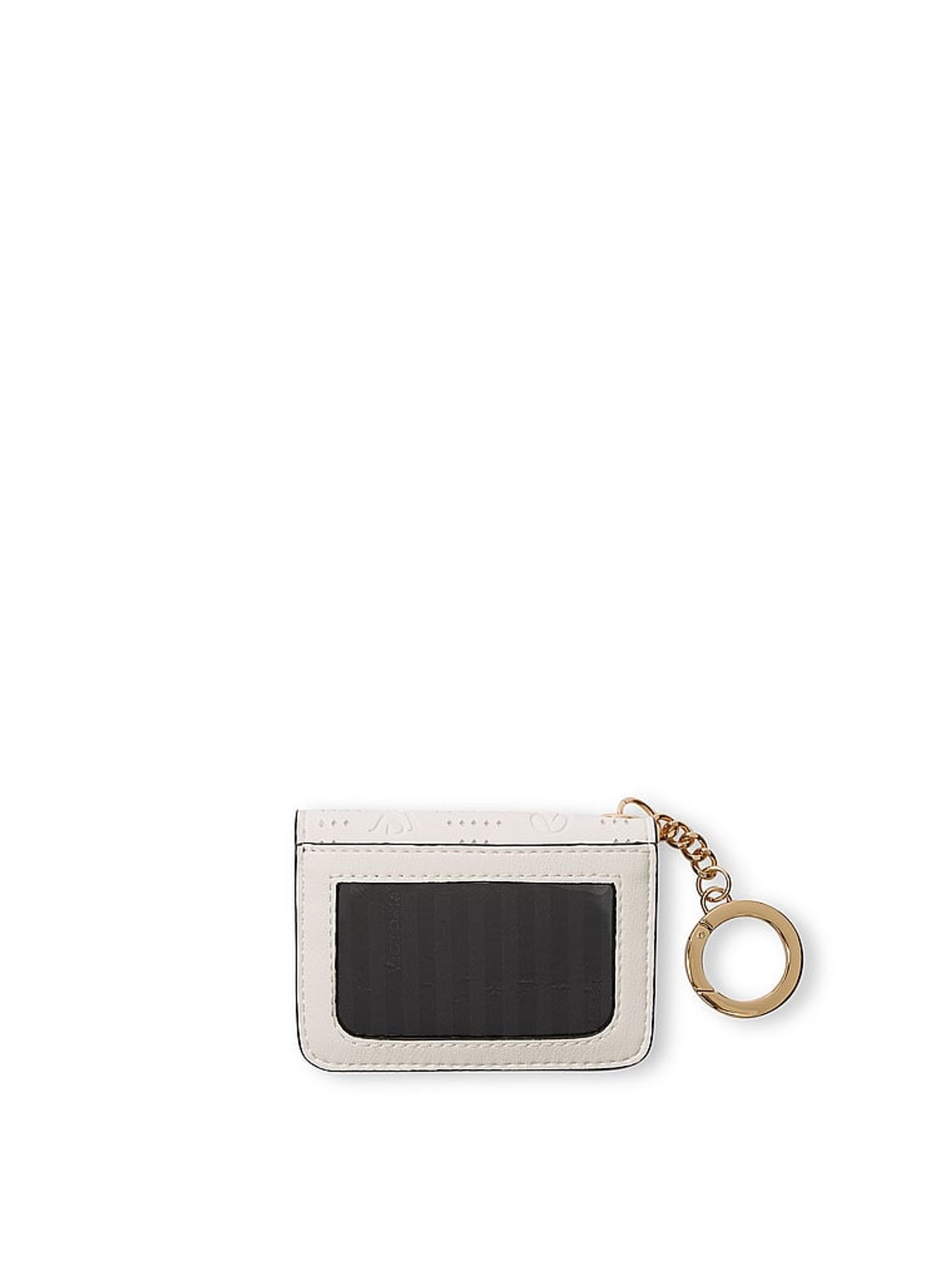 White Foldable Card Holder Keyring - Image 2 of 2