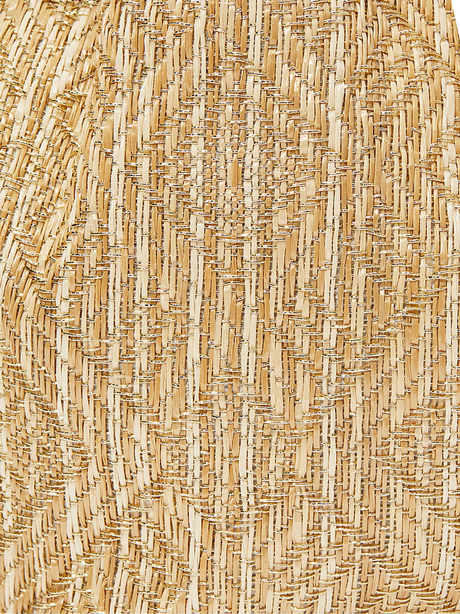 Brown Straw Mini Bucket Bag - Image 3 of 3