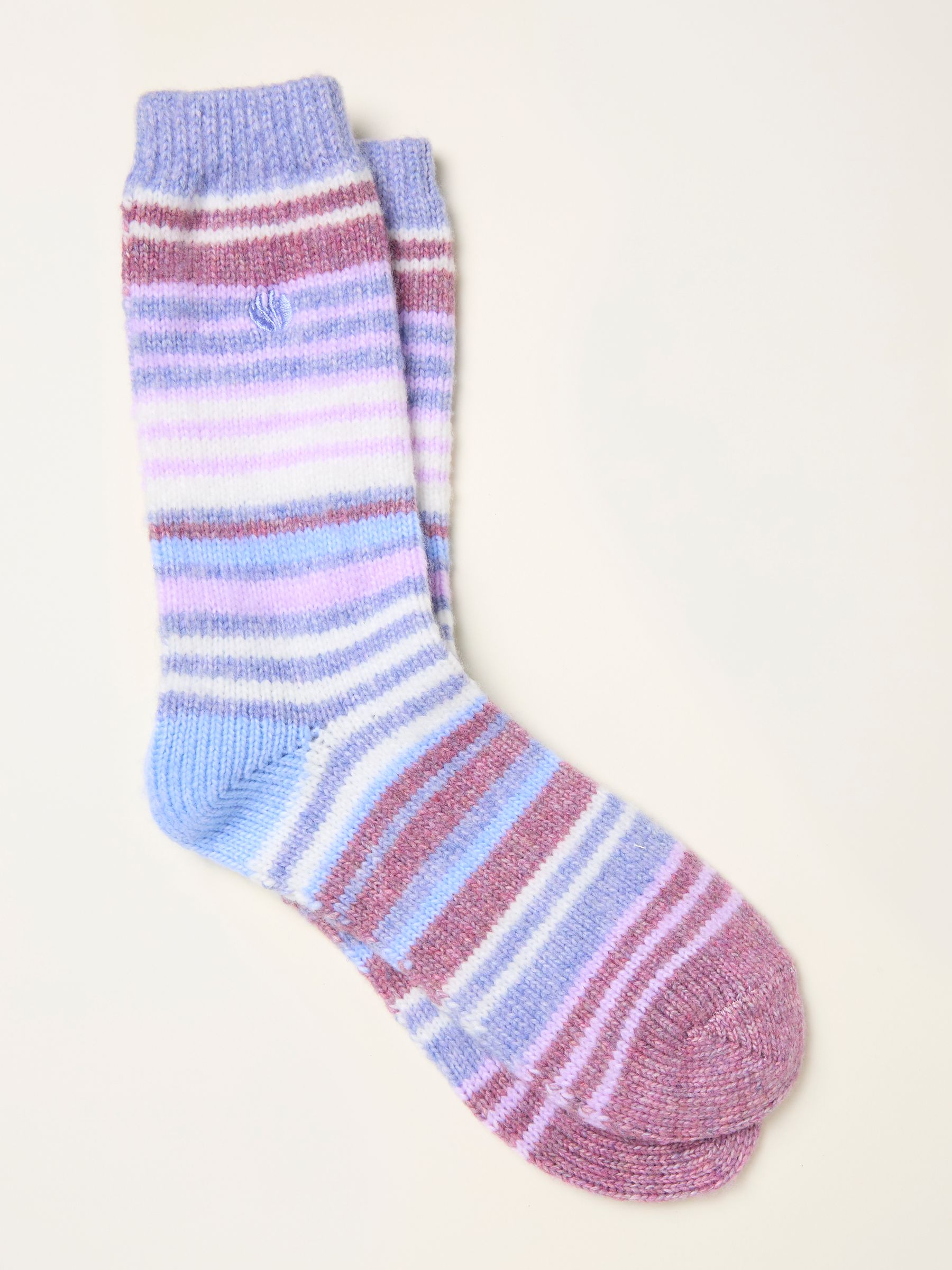 Purple Super Soft Striped Socks