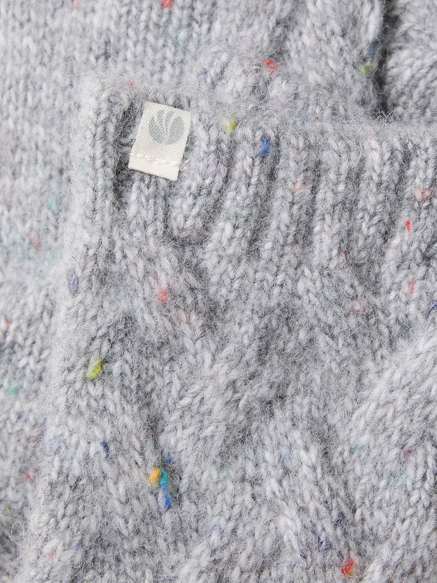 Grey Cable Lounge Socks - Image 2 of 2