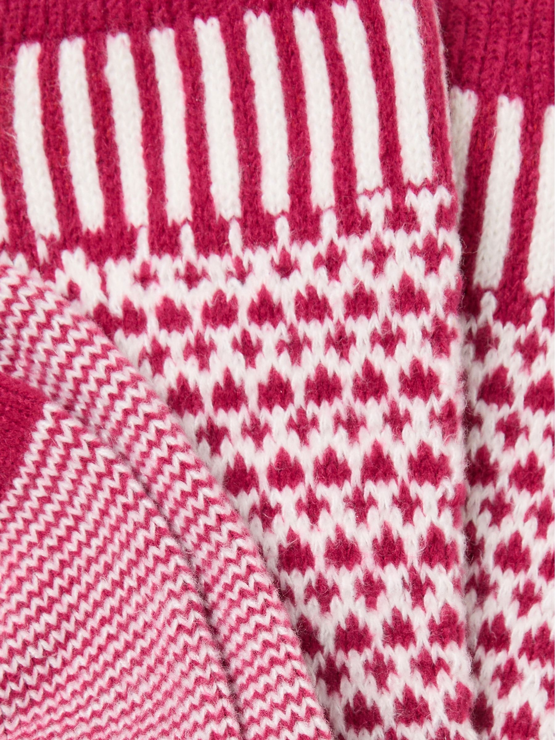 Red Heart Fairisle Cosy Socks - Image 2 of 2