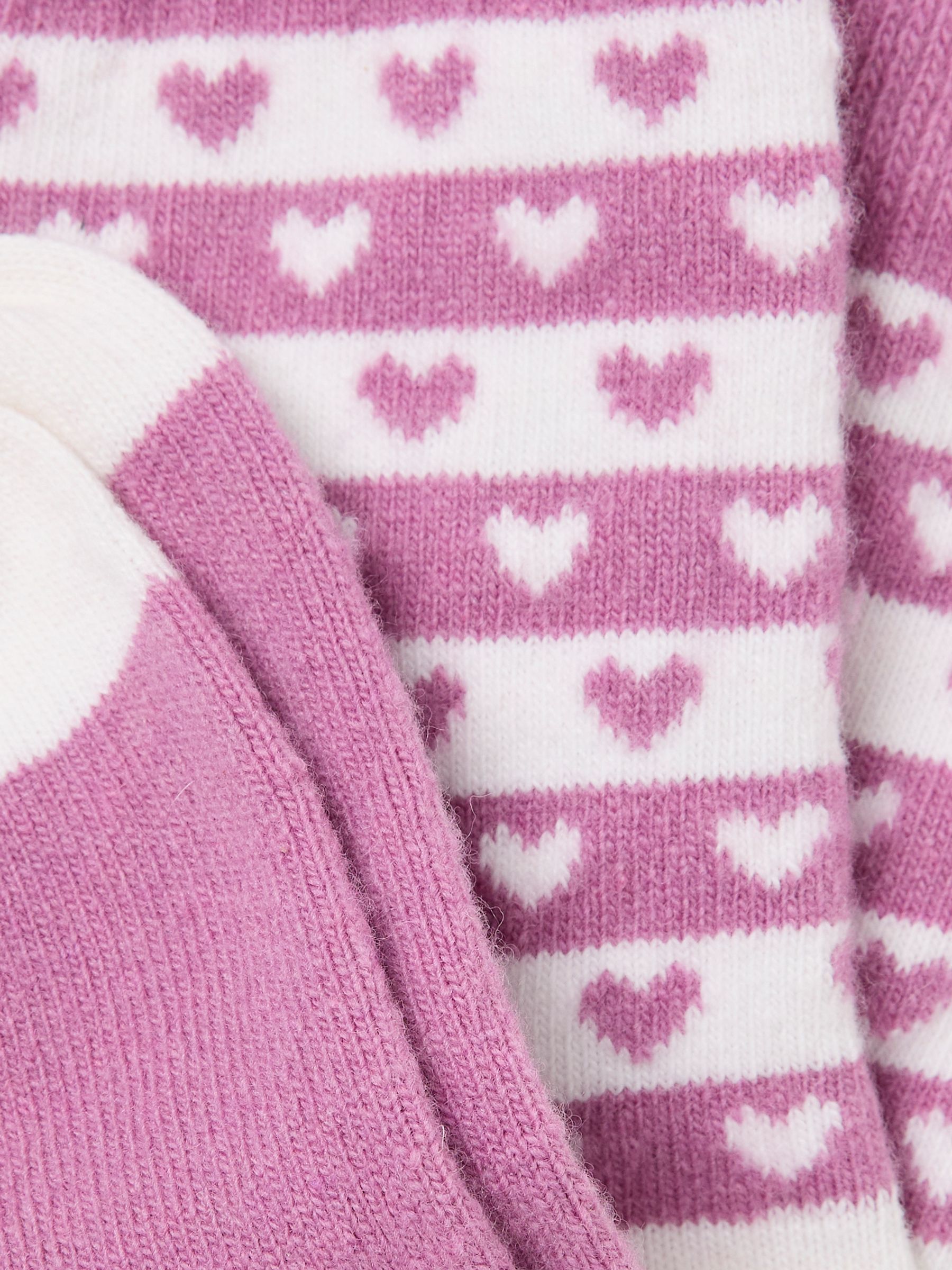 Pink Heart Cashmere Blend Socks - Image 2 of 2