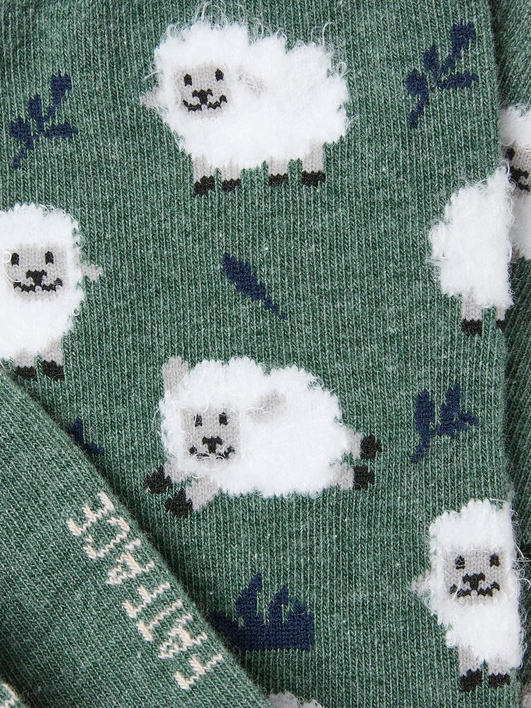 Green Sheep Socks - Image 2 of 2