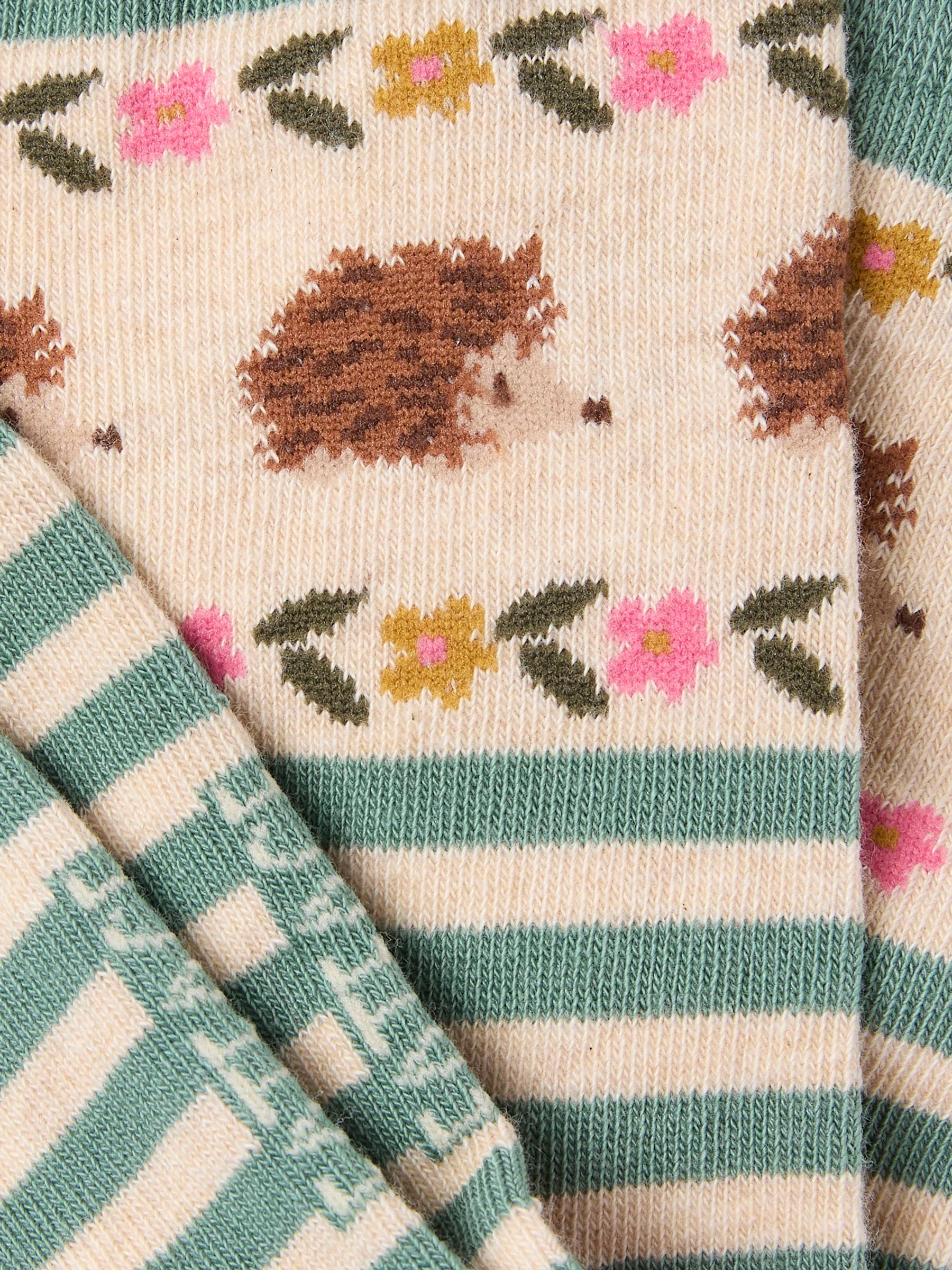 Green Hedgehog Socks - Image 2 of 2