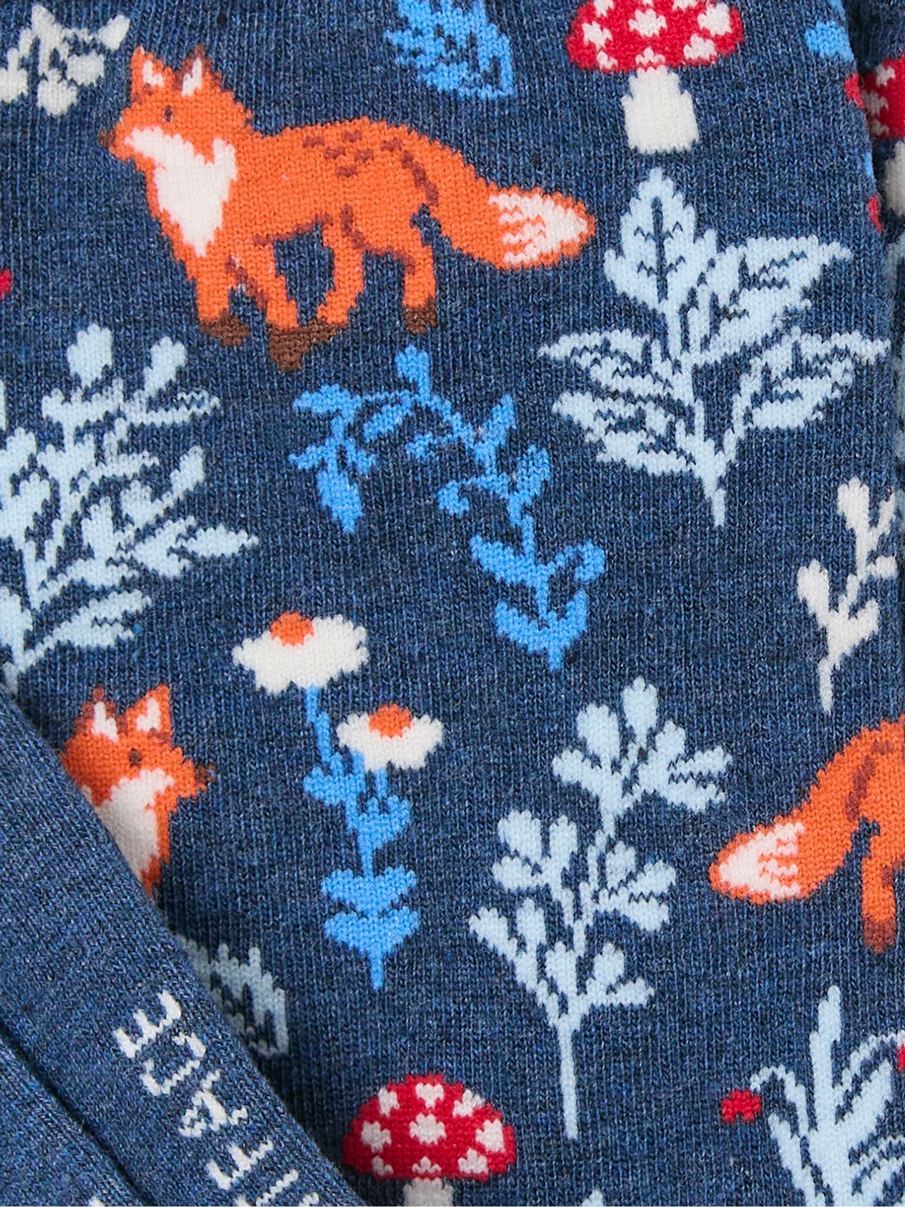 Navy Fox Floral Socks - Image 2 of 2