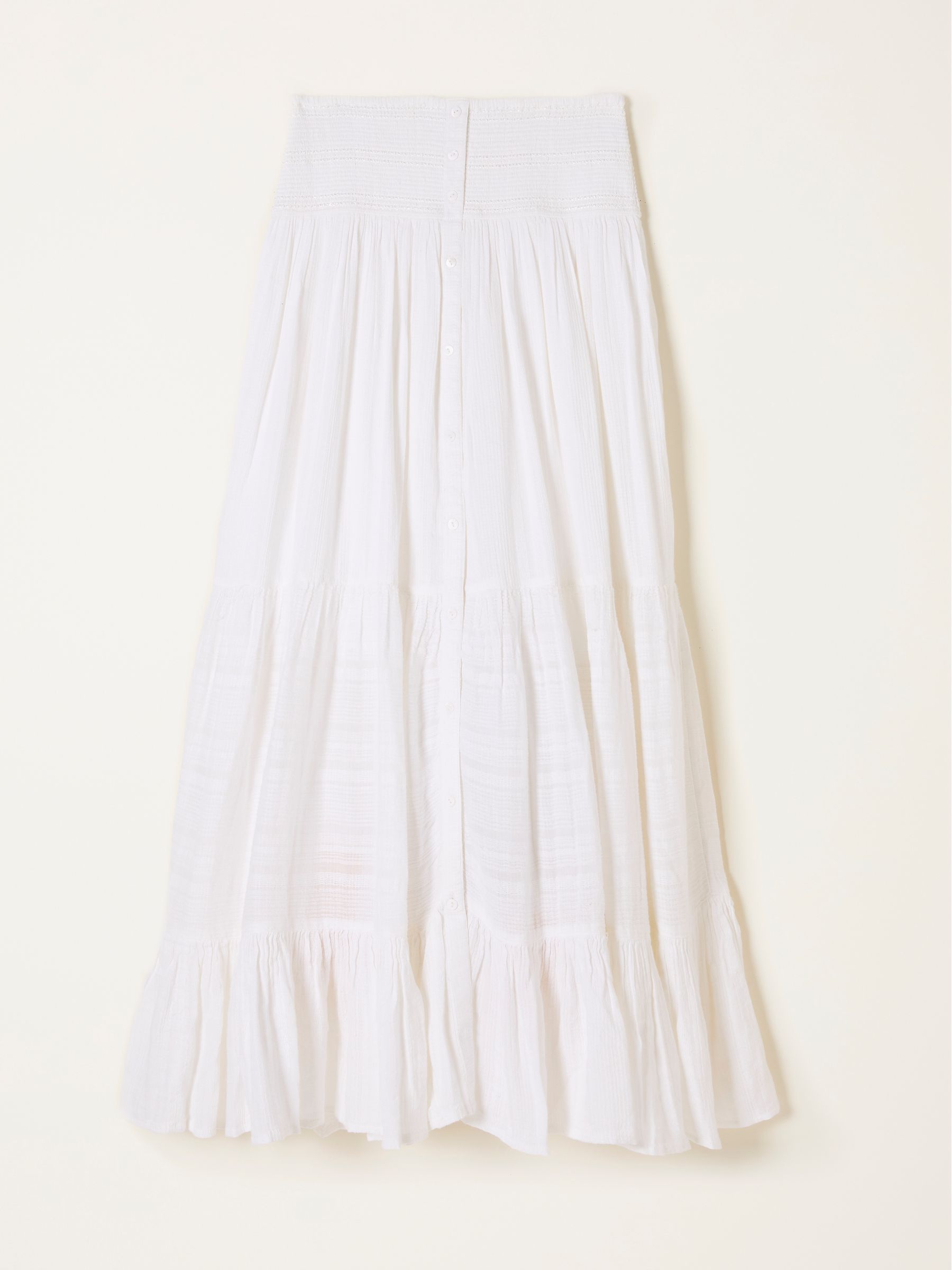 Rhea White Beachwear Maxi Skirt - Image 4 of 4