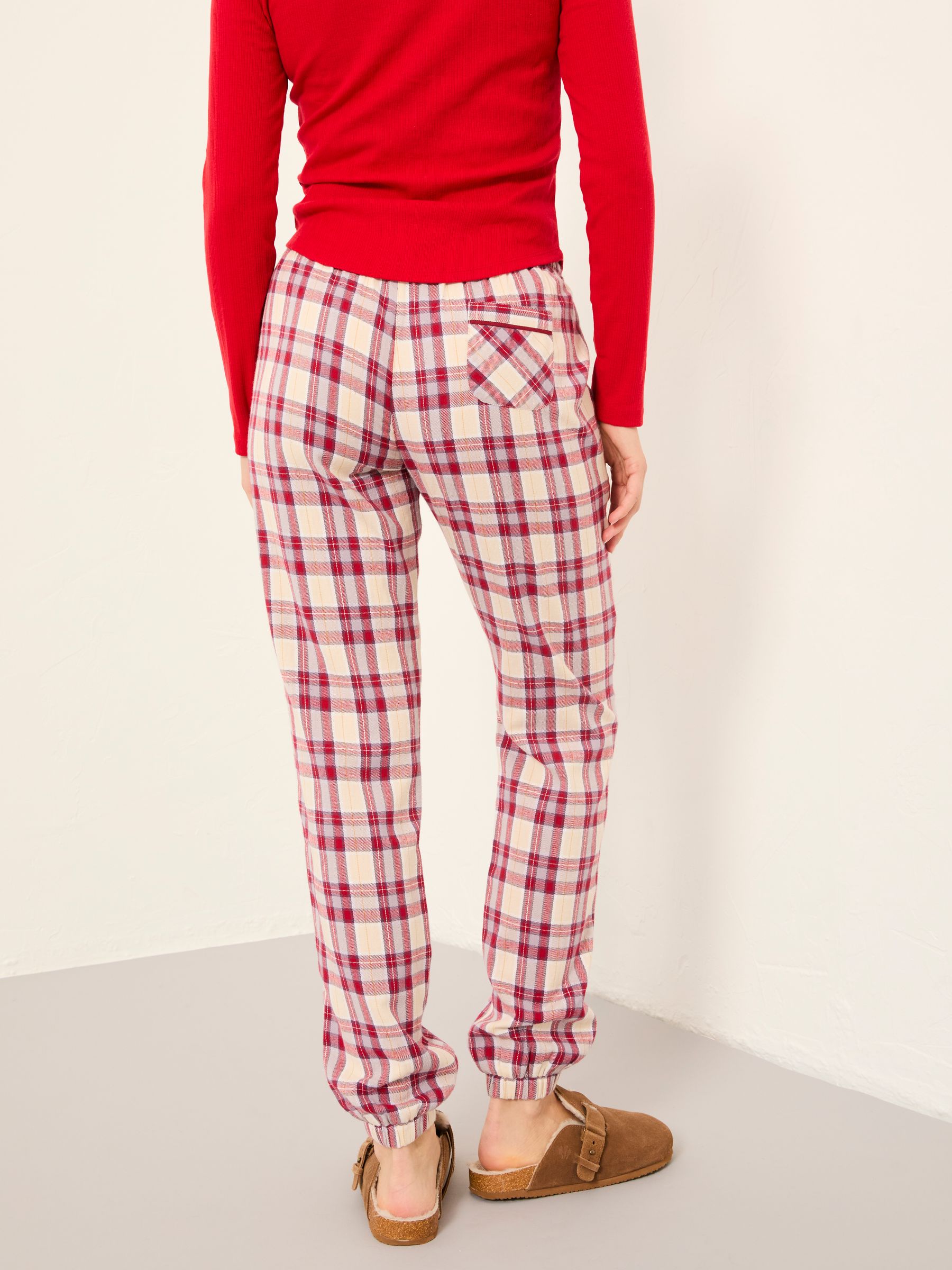 Cora Purple Check Pyjama Bottoms - Image 2 of 6