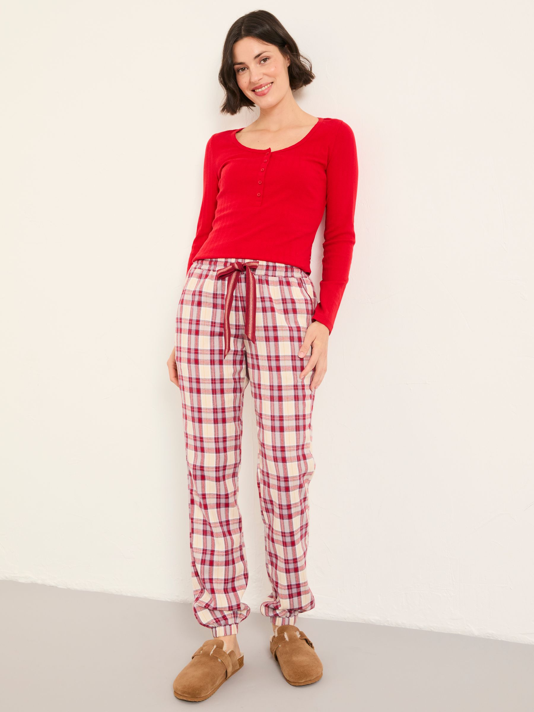 Cora Purple Check Pyjama Bottoms - Image 3 of 6