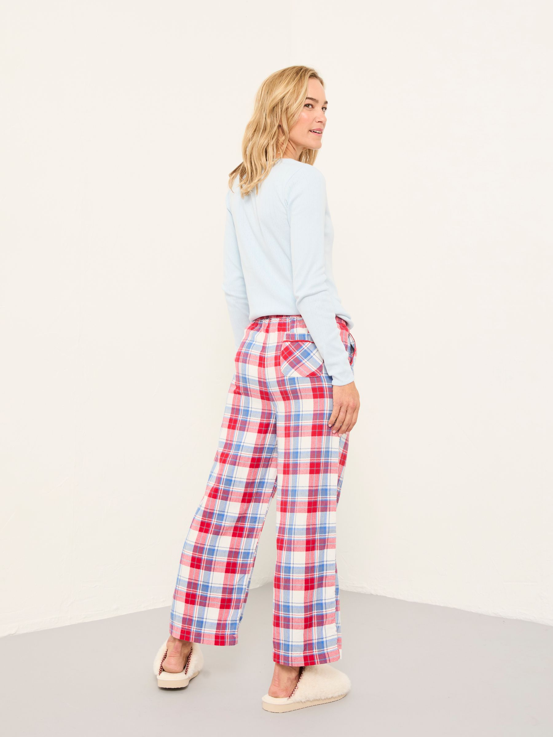 Lola Red Multi Check Pyjama Bottoms - Image 2 of 6 Lola Red Multi Check Pyjama Bottoms - Image 2 of 6