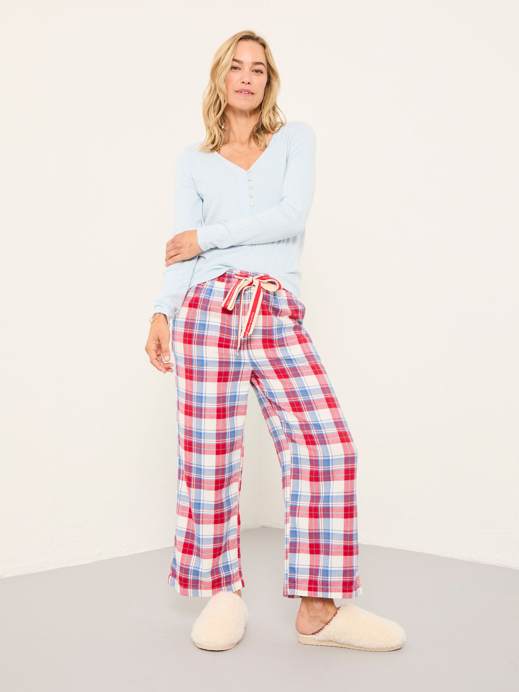 Lola Red Multi Check Pyjama Bottoms - Image 3 of 6