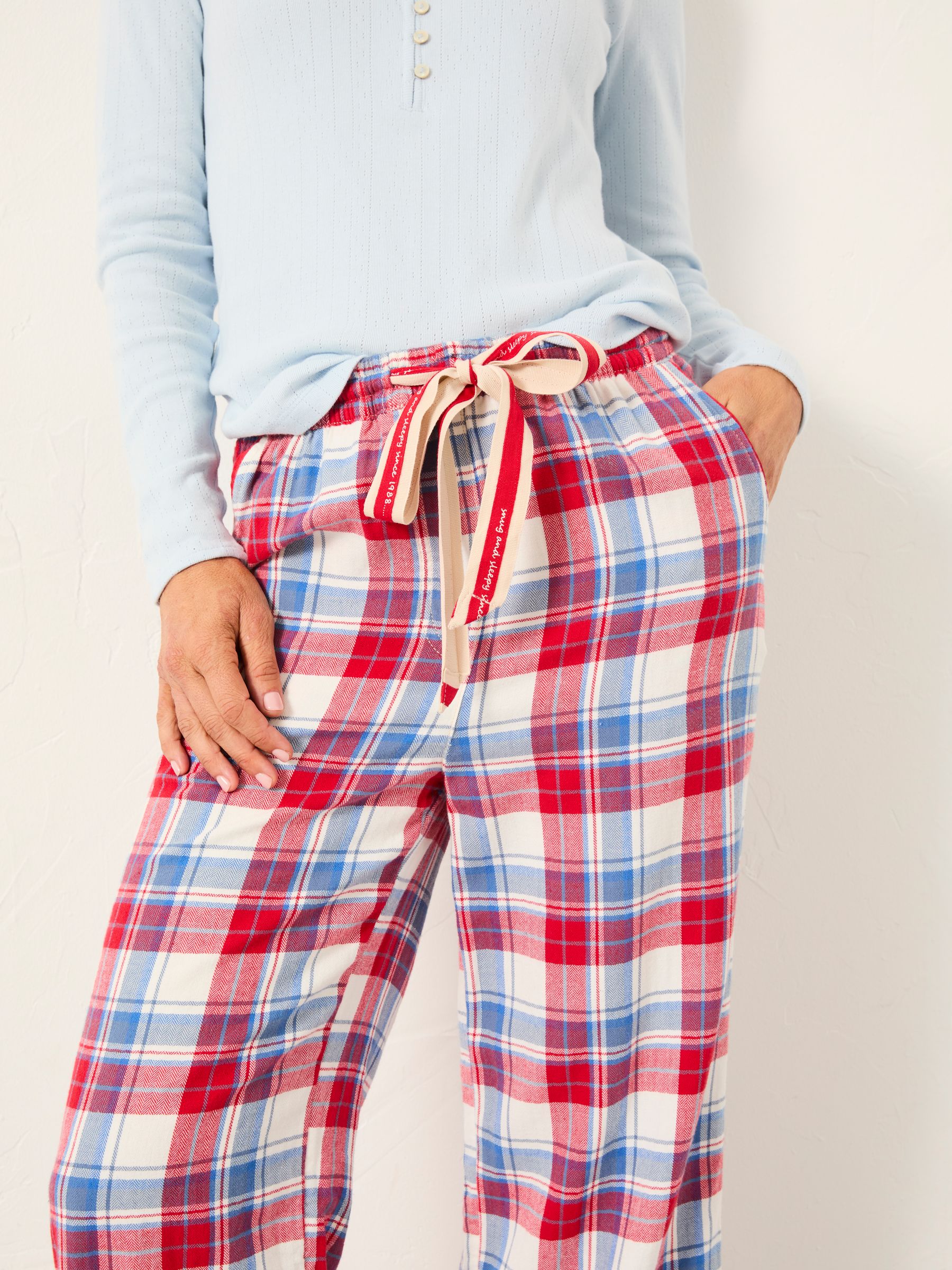 Lola Red Multi Check Pyjama Bottoms - Image 4 of 6