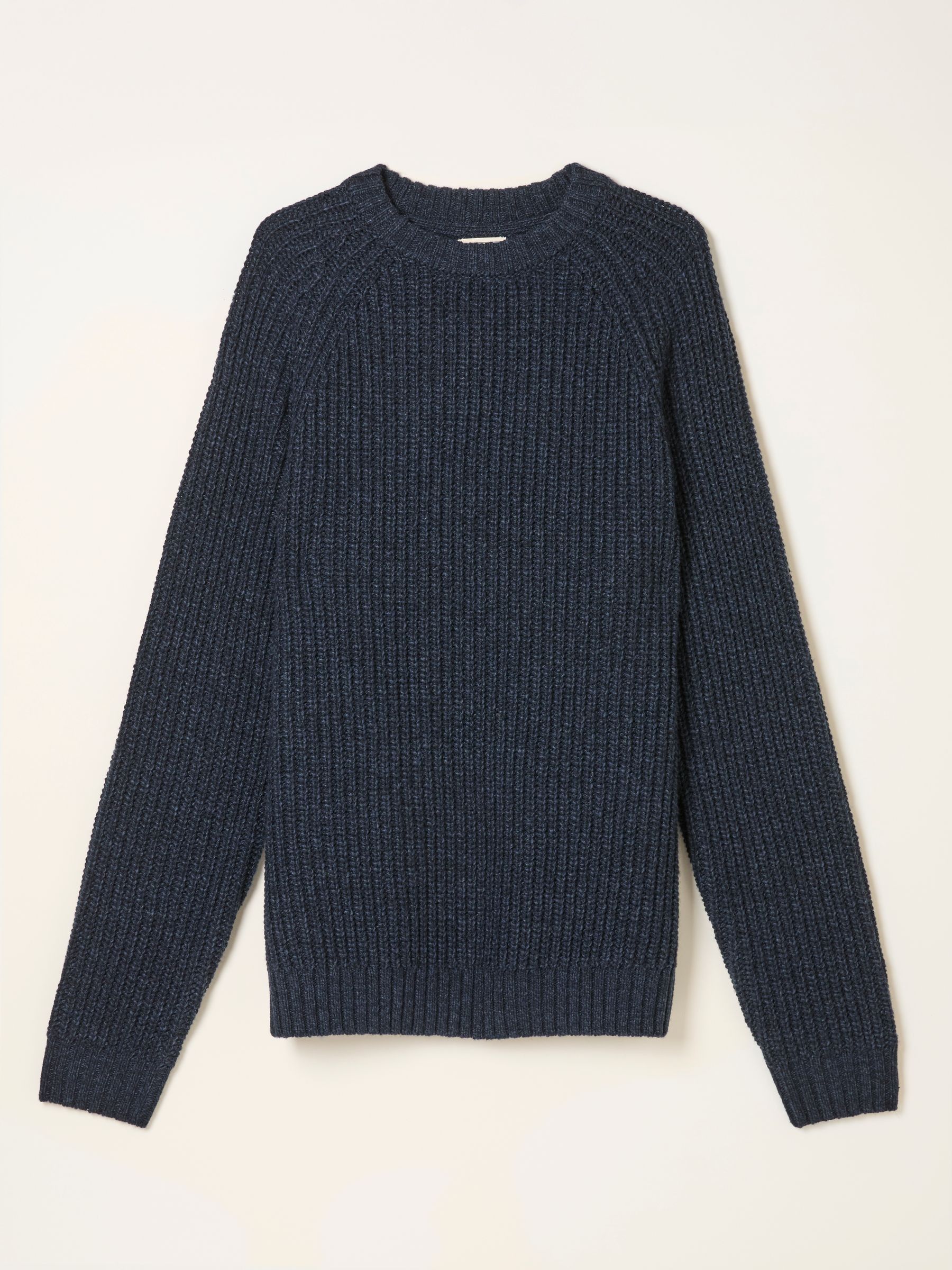 Fife Navy Knitted Crew Jumper | FatFace